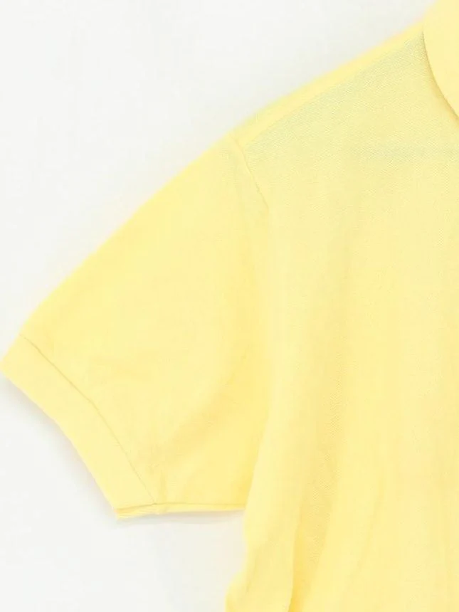 Lacoste Men's Polo M Yellow 100% Cotton Basic - Image 4