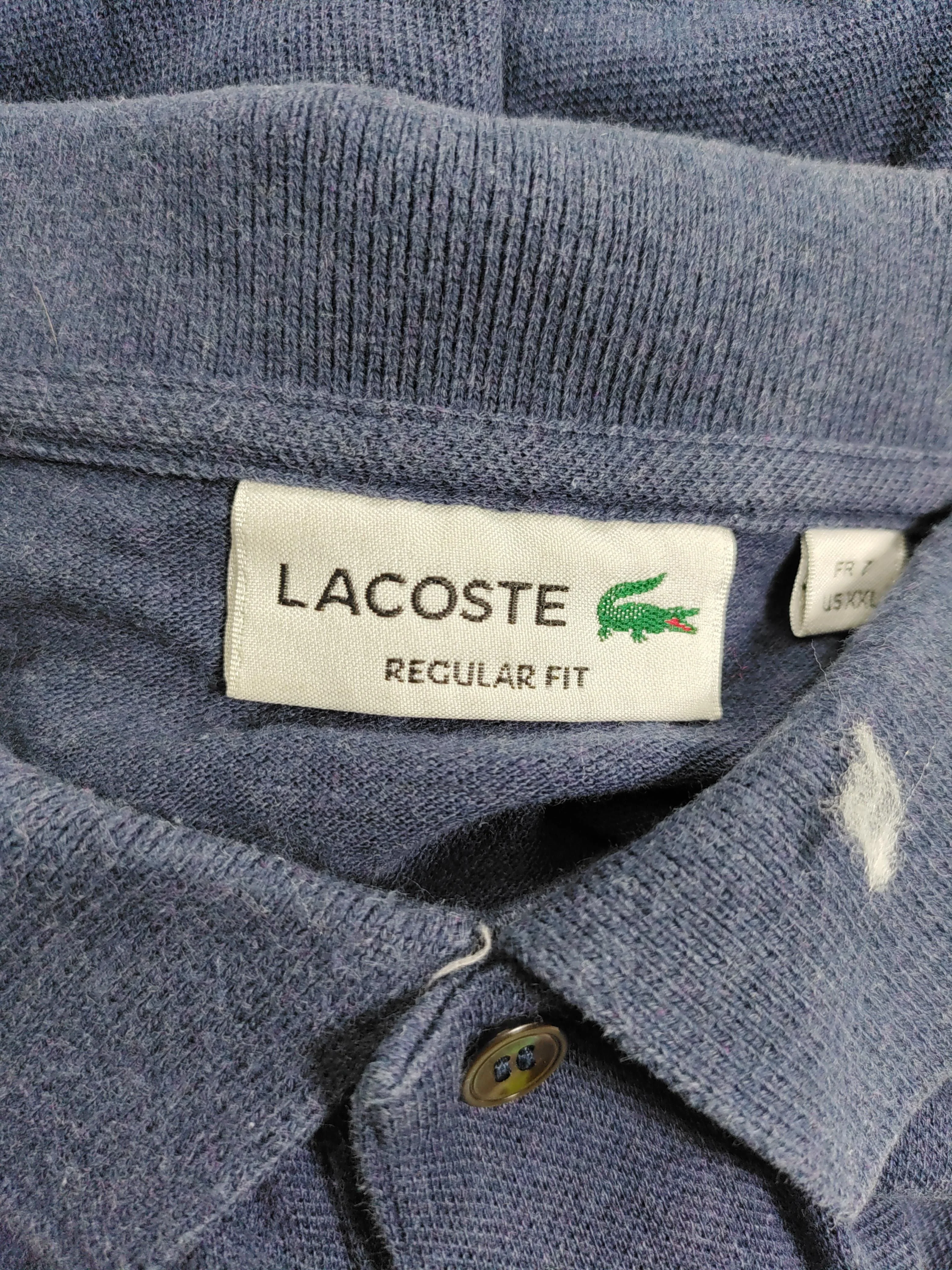 Lacoste Men's Polo XXL Blue 100% Cotton Basic - Image 5