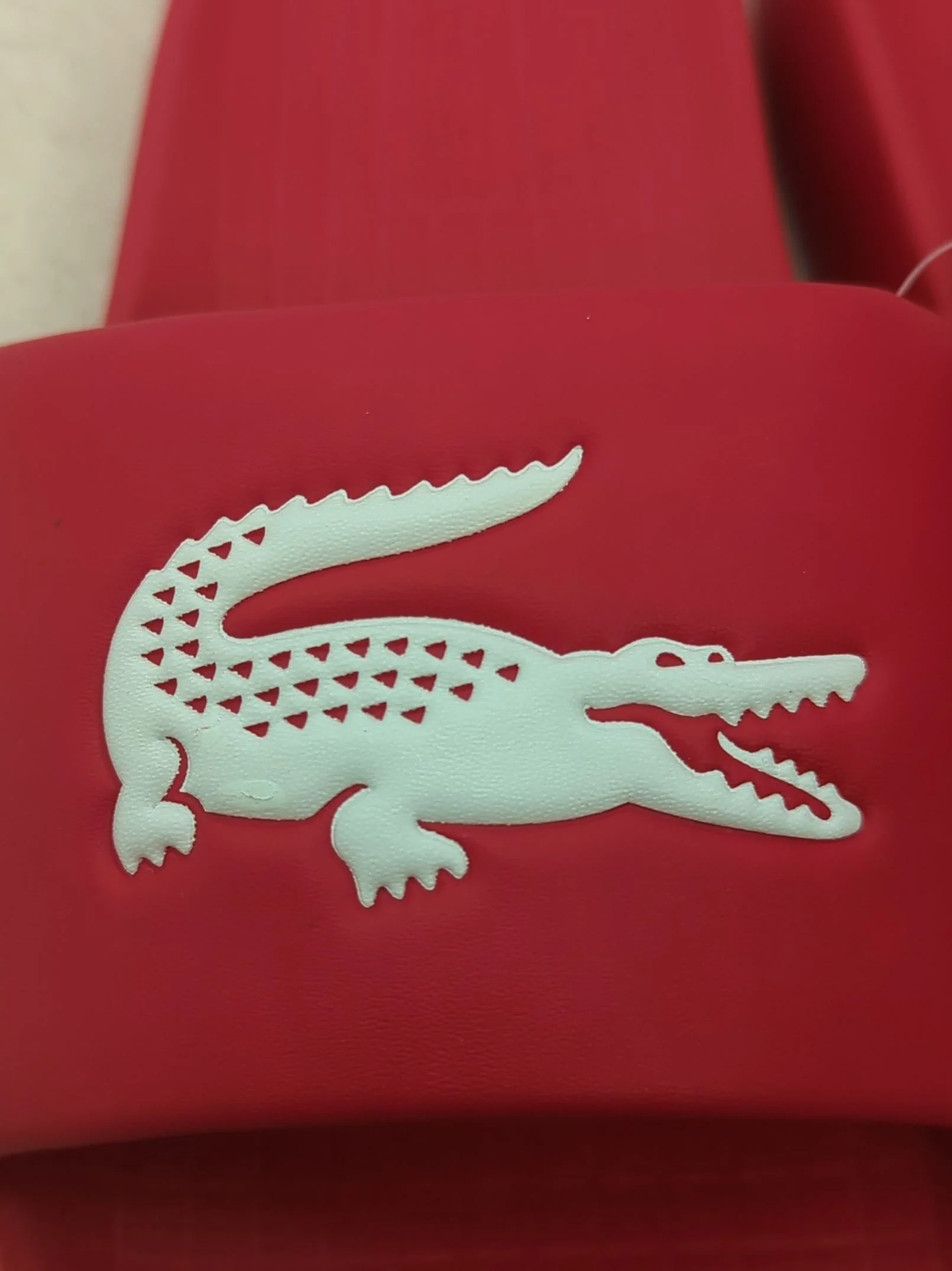 Lacoste Men's Sandals UK 10 Red 100% Other Slider New with tags - Image 6