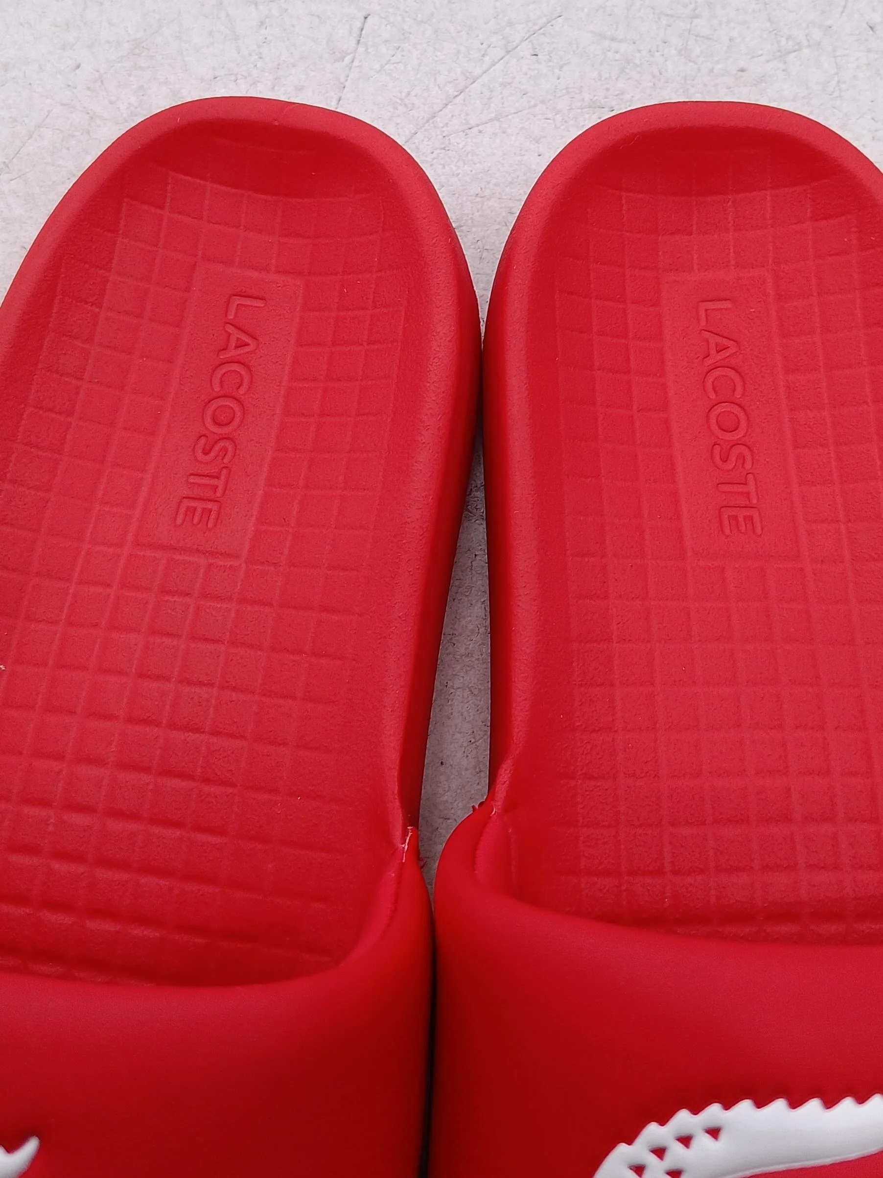 Lacoste Men's Sandals UK 9 Red 100% Other Slider New with tags - Image 6