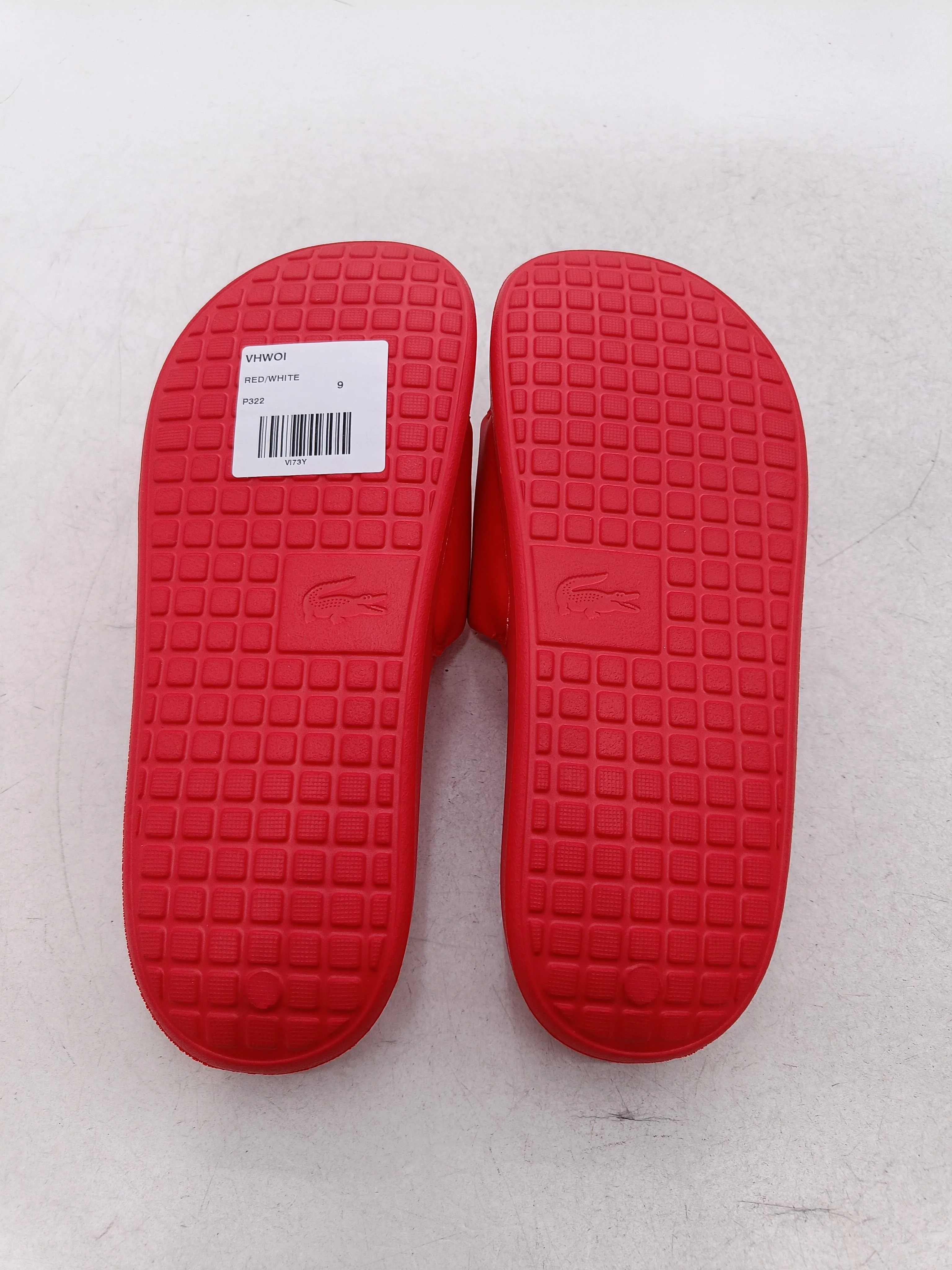 Lacoste Men's Sandals UK 9 Red 100% Other Slider New with tags - Image 7