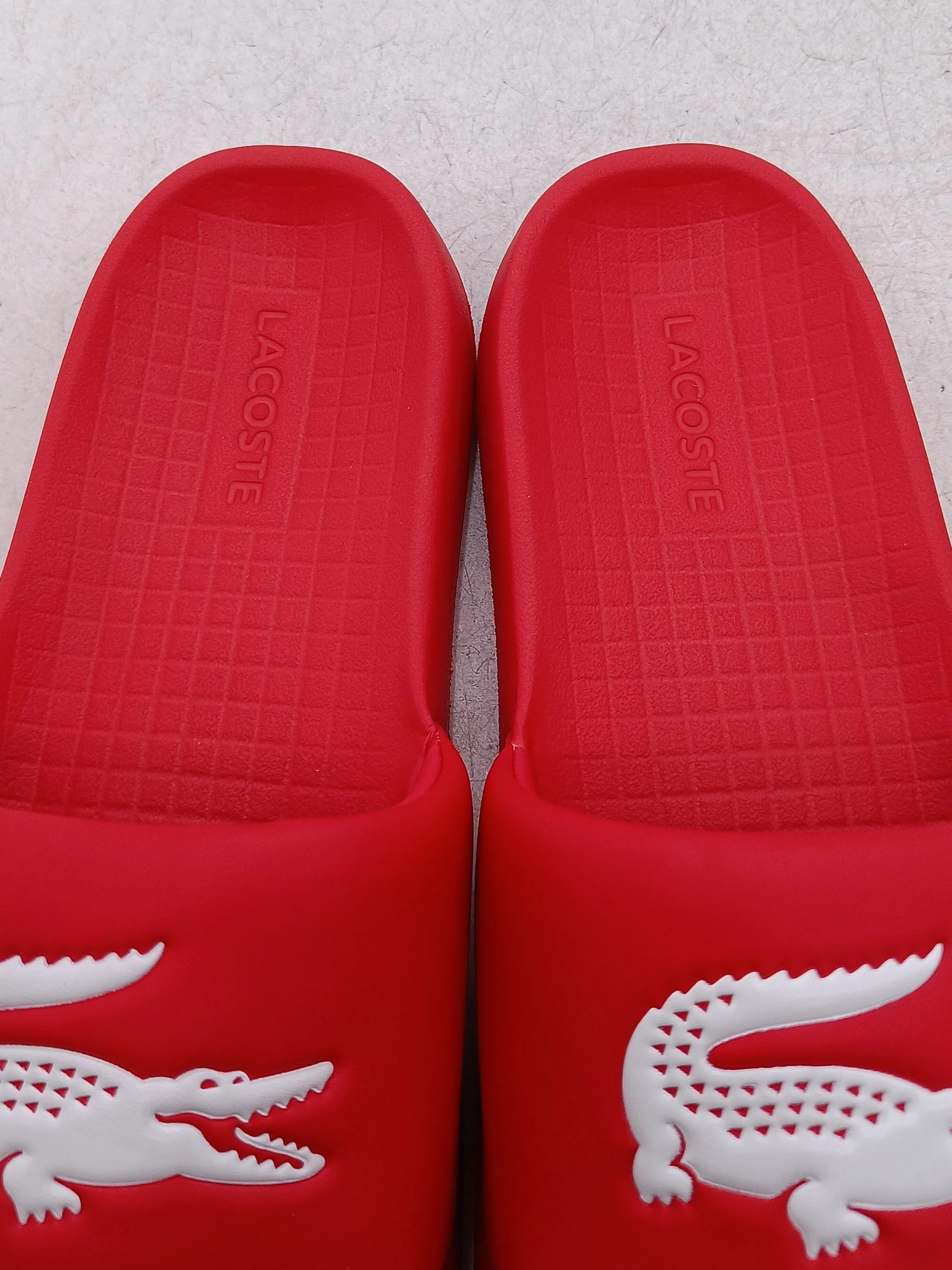 Lacoste Men's Sandals UK 9 Red 100% Other Slider New with tags - Image 6
