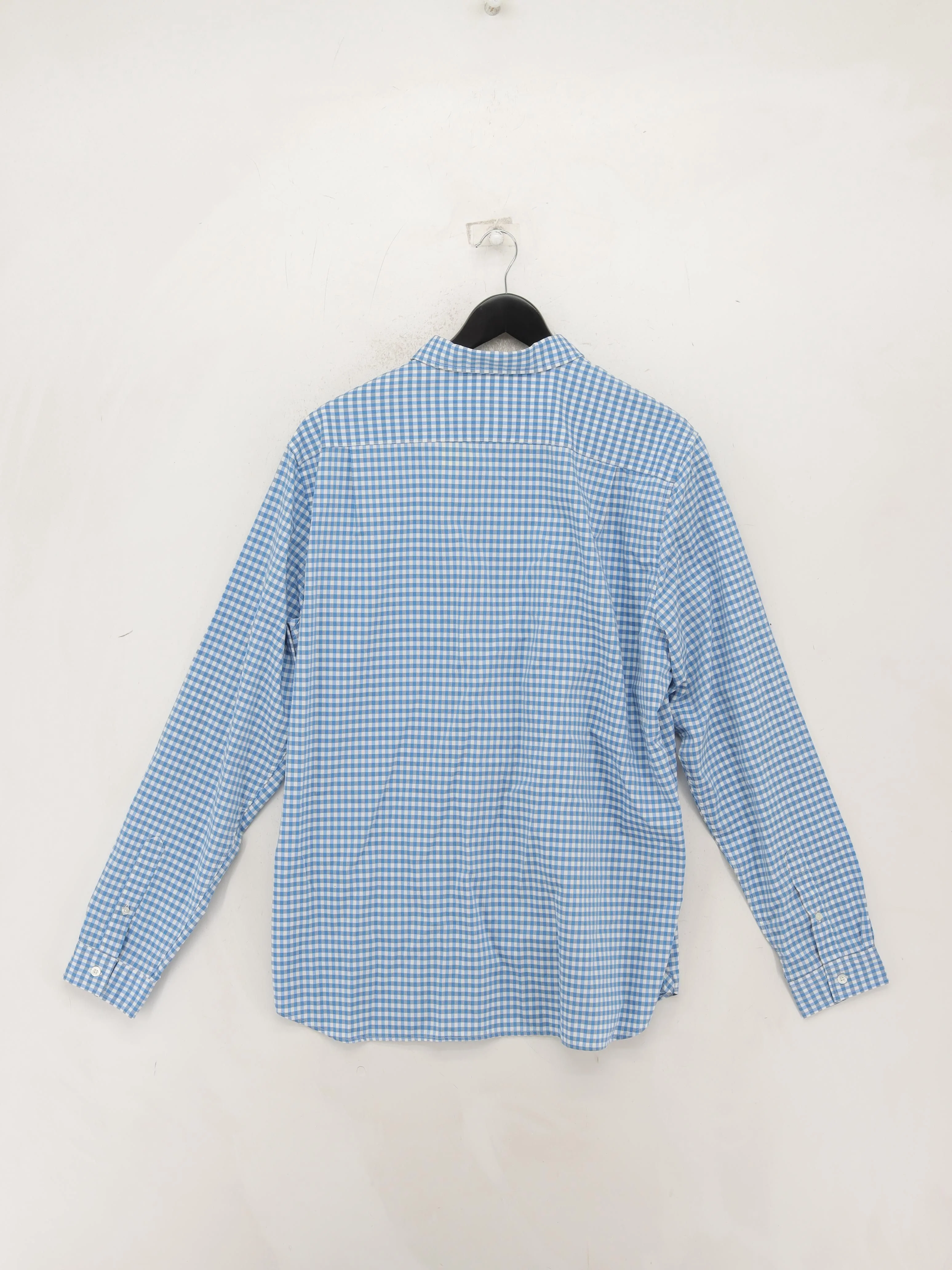 Lacoste Men's Shirt XL Blue Checkered 100% Cotton Basic - Image 2