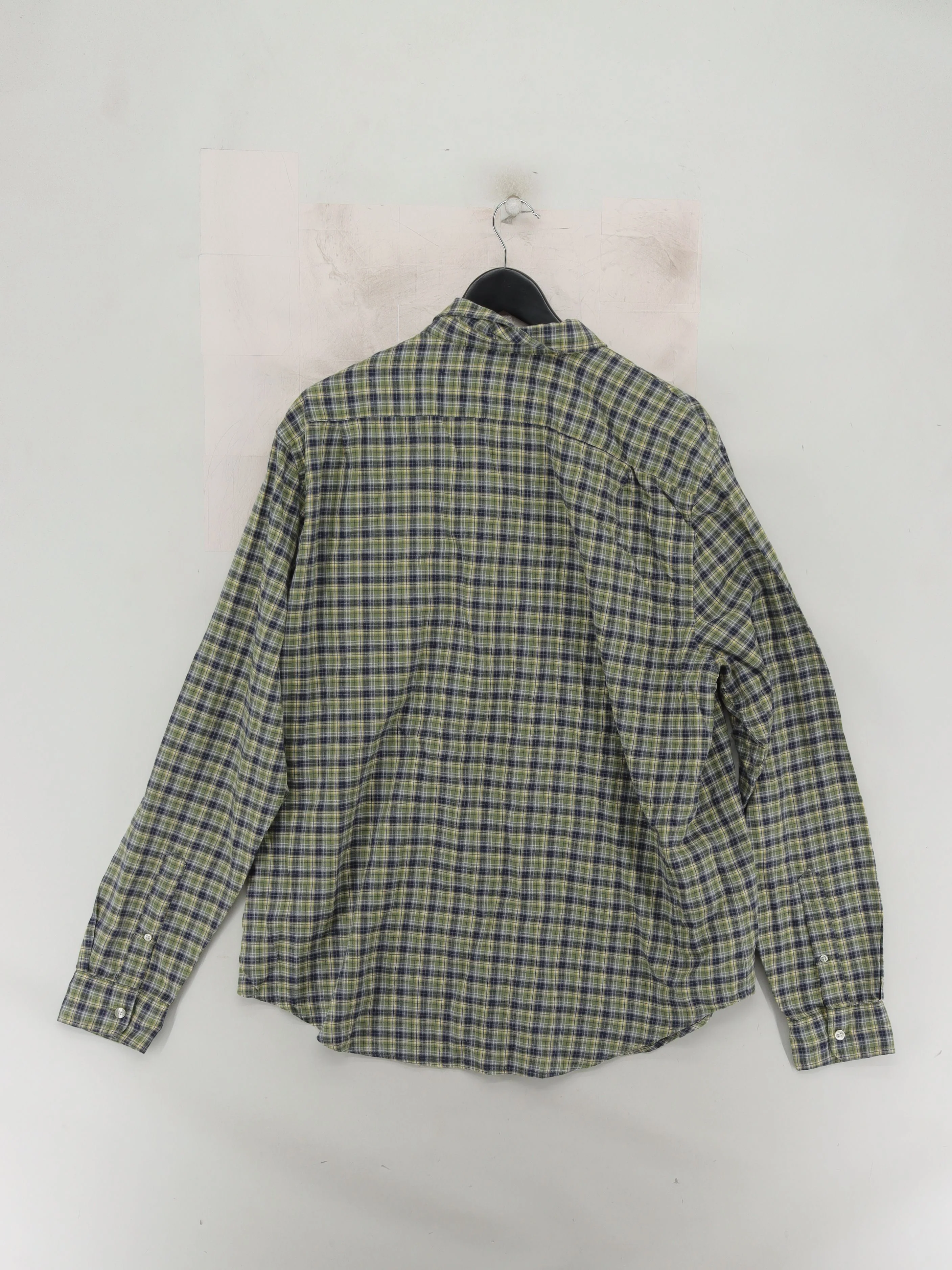 Lacoste Men's Shirt XL Green Checkered 100% Cotton Basic - Image 2