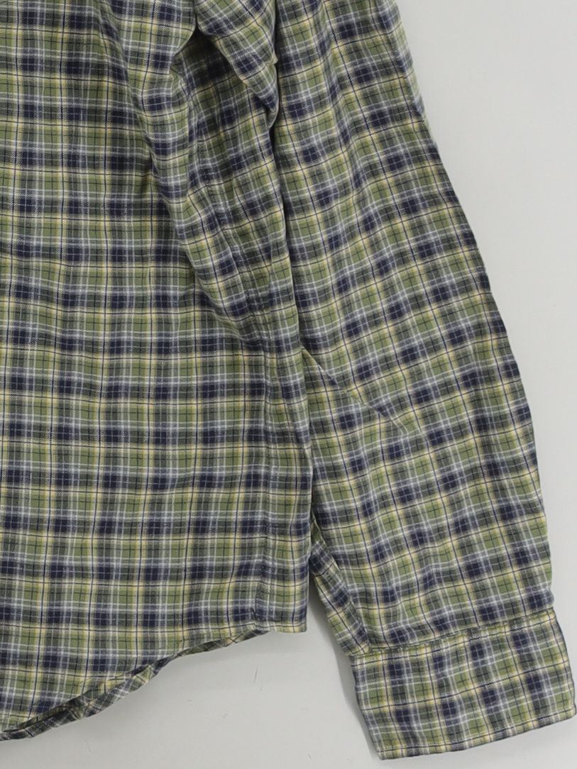 Lacoste Men's Shirt XL Green Checkered 100% Cotton Basic - Image 4