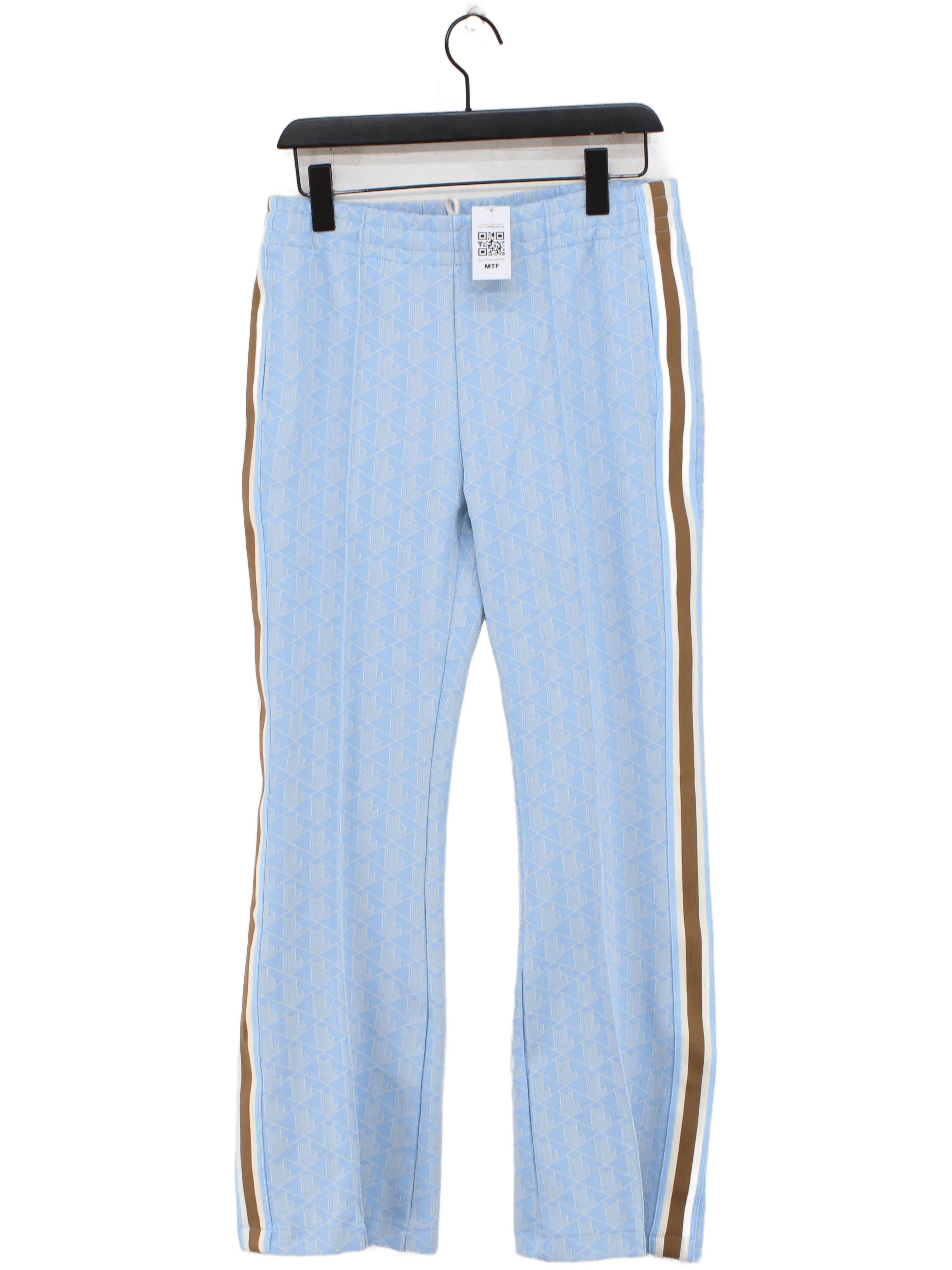 Lacoste Men's Sports Bottoms S Blue Polyester with Cotton, Polyamide Sweatpants