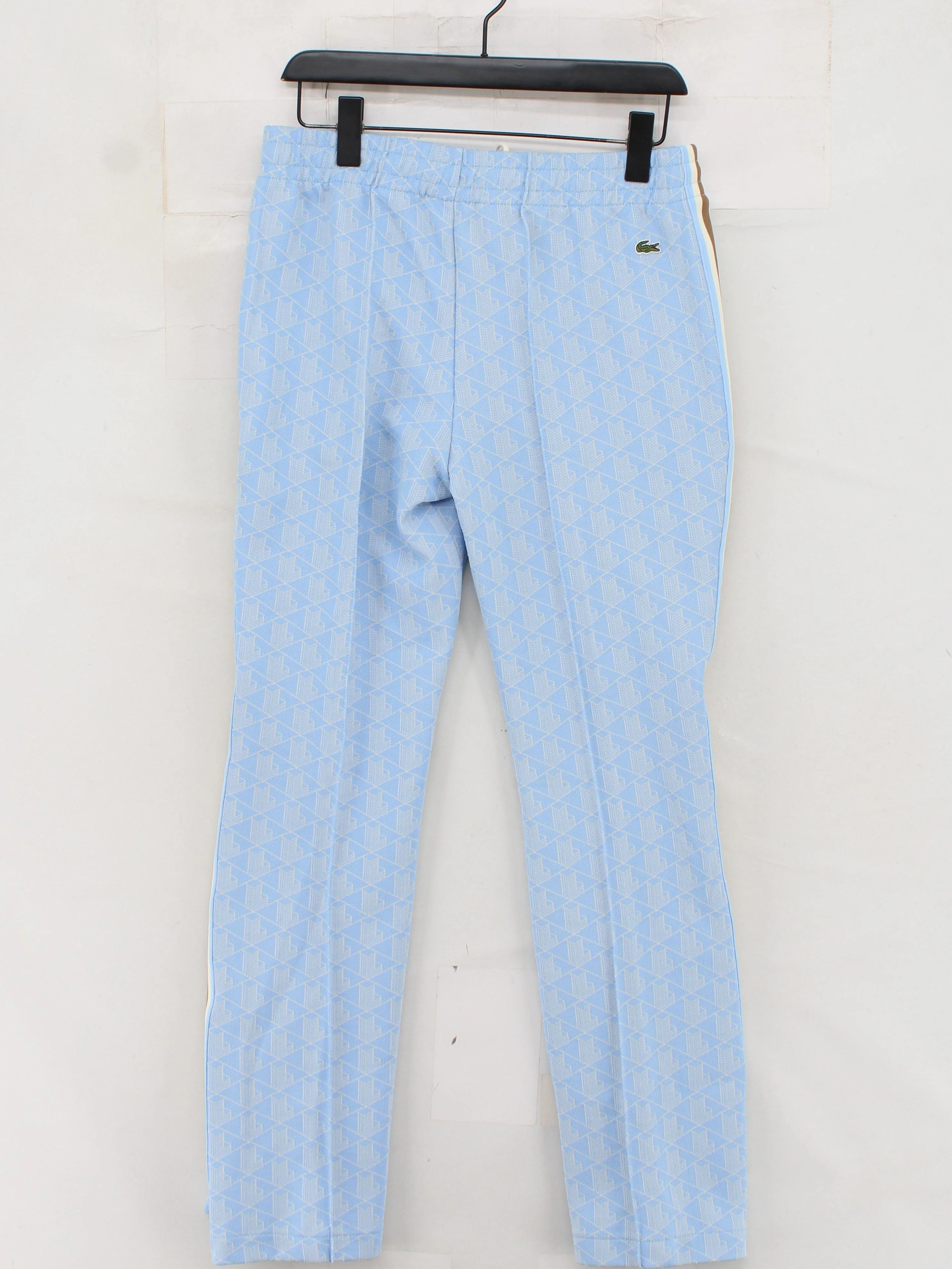 Lacoste Men's Sports Bottoms S Blue Polyester with Cotton, Polyamide Sweatpants - Image 2