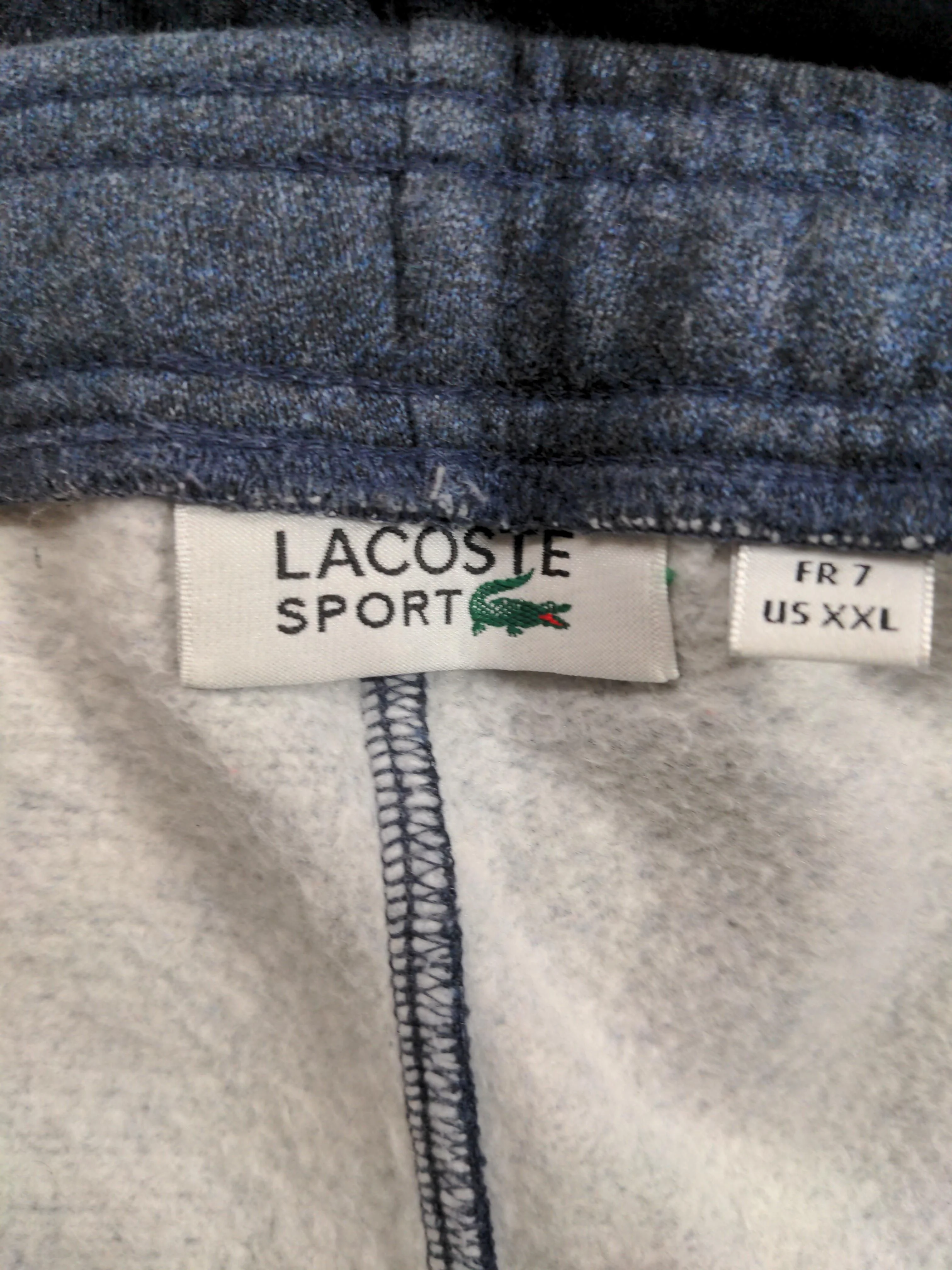 Lacoste Men's Sports Bottoms XXL Blue Cotton with Polyester Tapered Sweatpants - Image 5