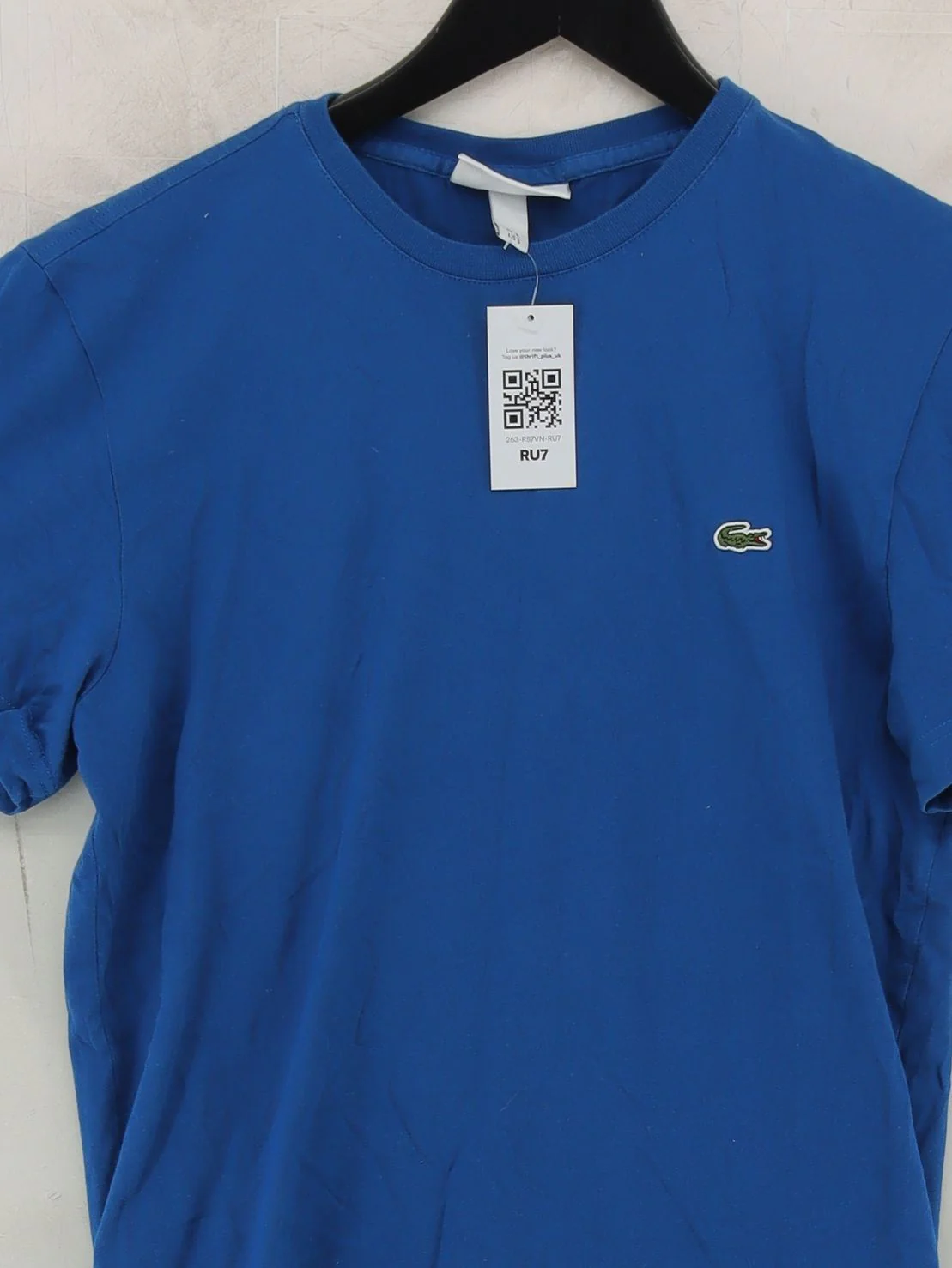 Lacoste Men's T-Shirt M Blue 100% Cotton Basic - Image 3