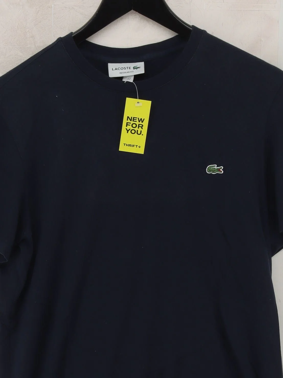 Lacoste Men's T-Shirt S Blue 100% Cotton Basic - Image 3