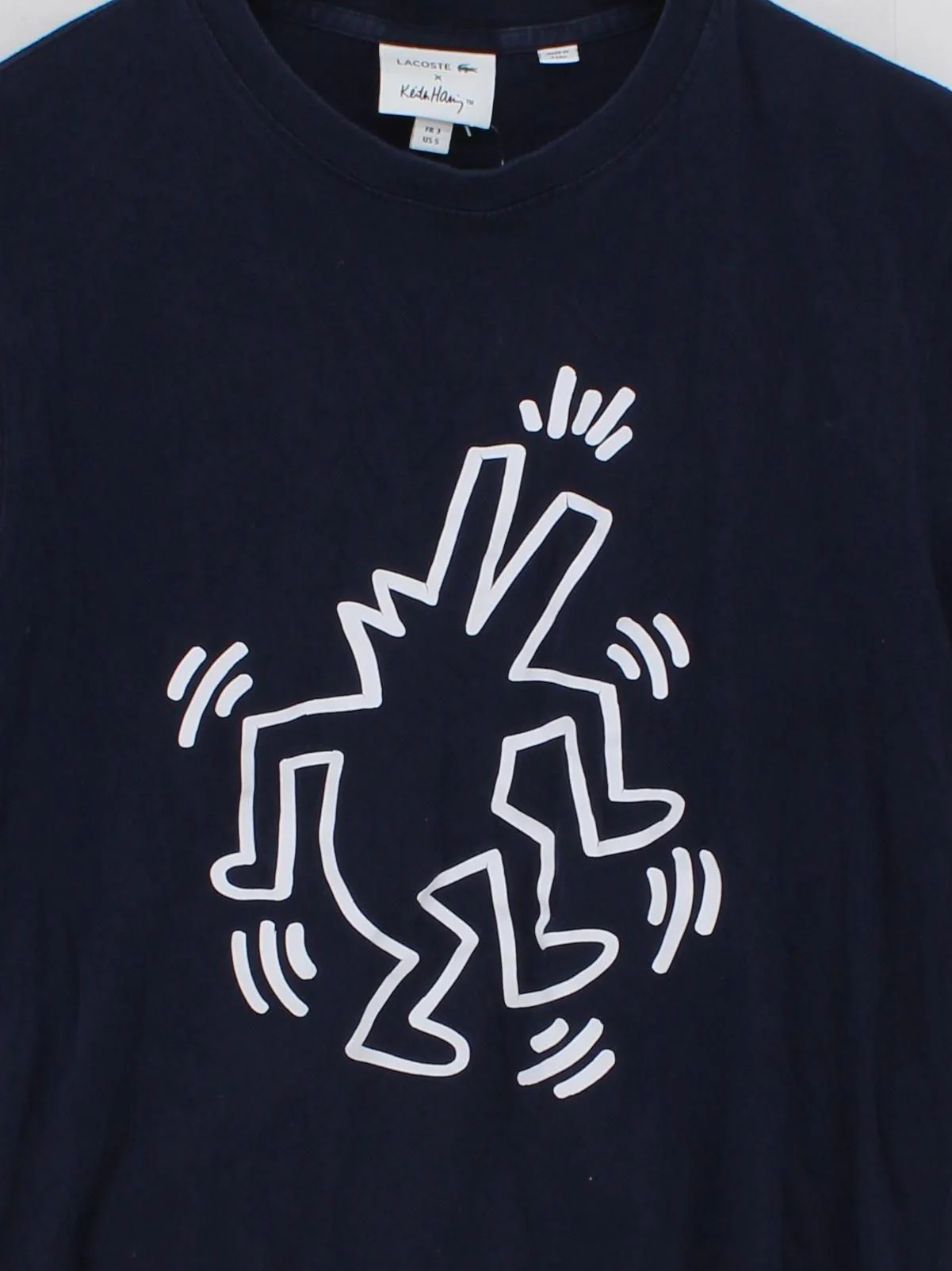 Lacoste Men's T-Shirt S Blue Graphic 100% Cotton Basic - Image 3