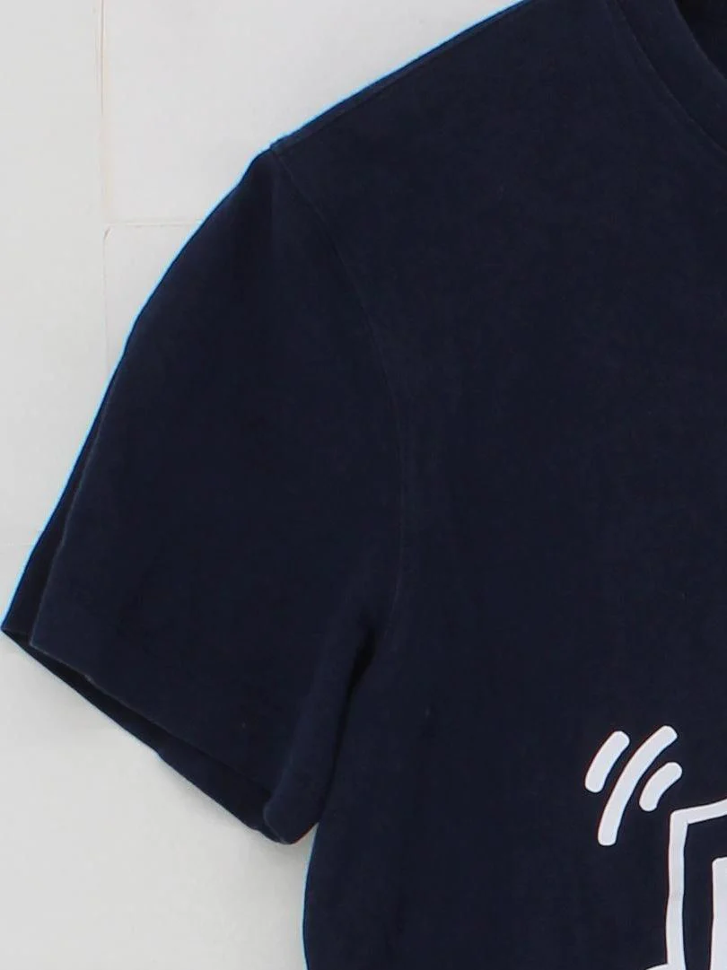 Lacoste Men's T-Shirt S Blue Graphic 100% Cotton Basic - Image 4
