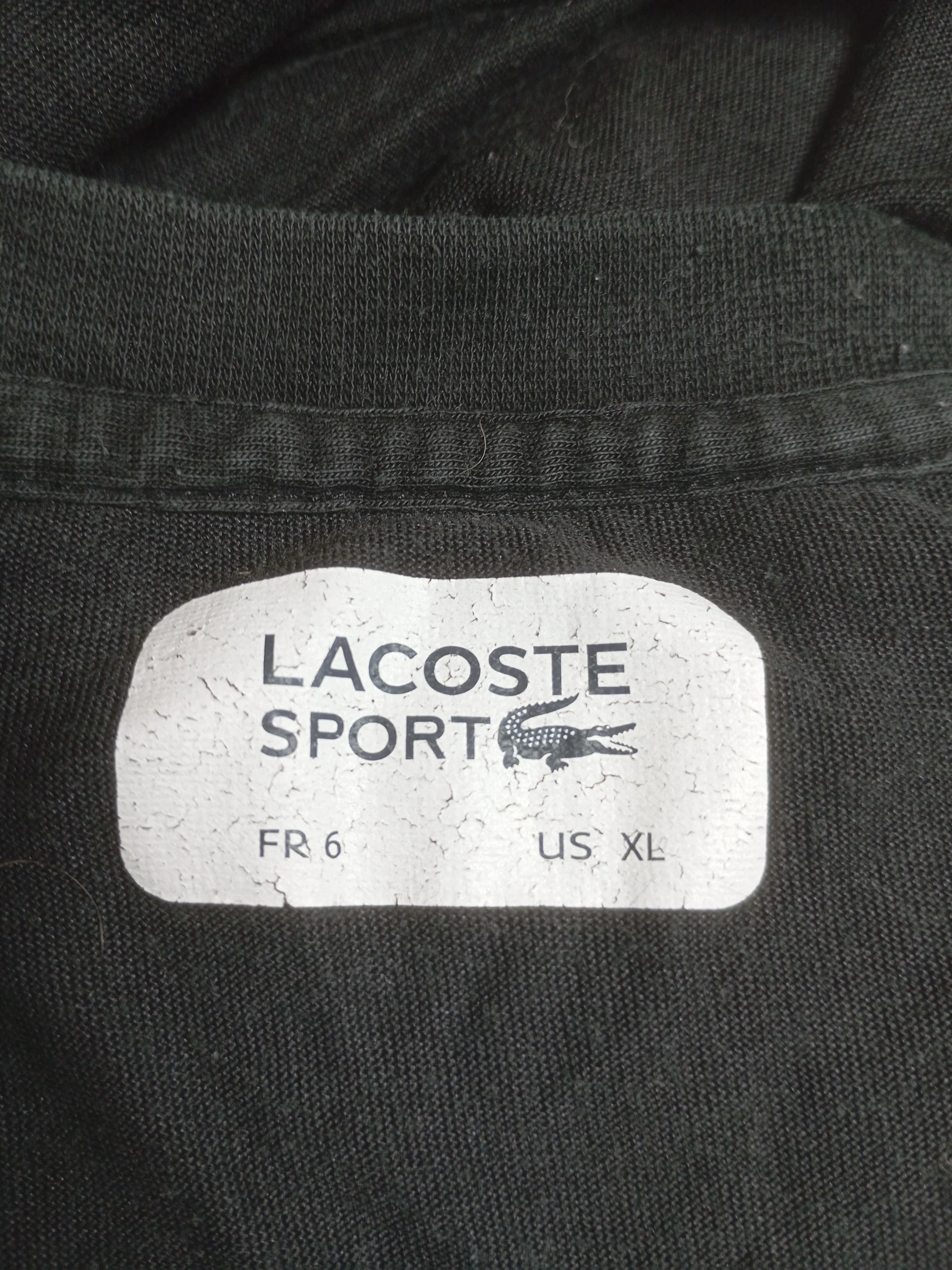 Lacoste Men's T-Shirt XL Black 100% Cotton Basic - Image 5