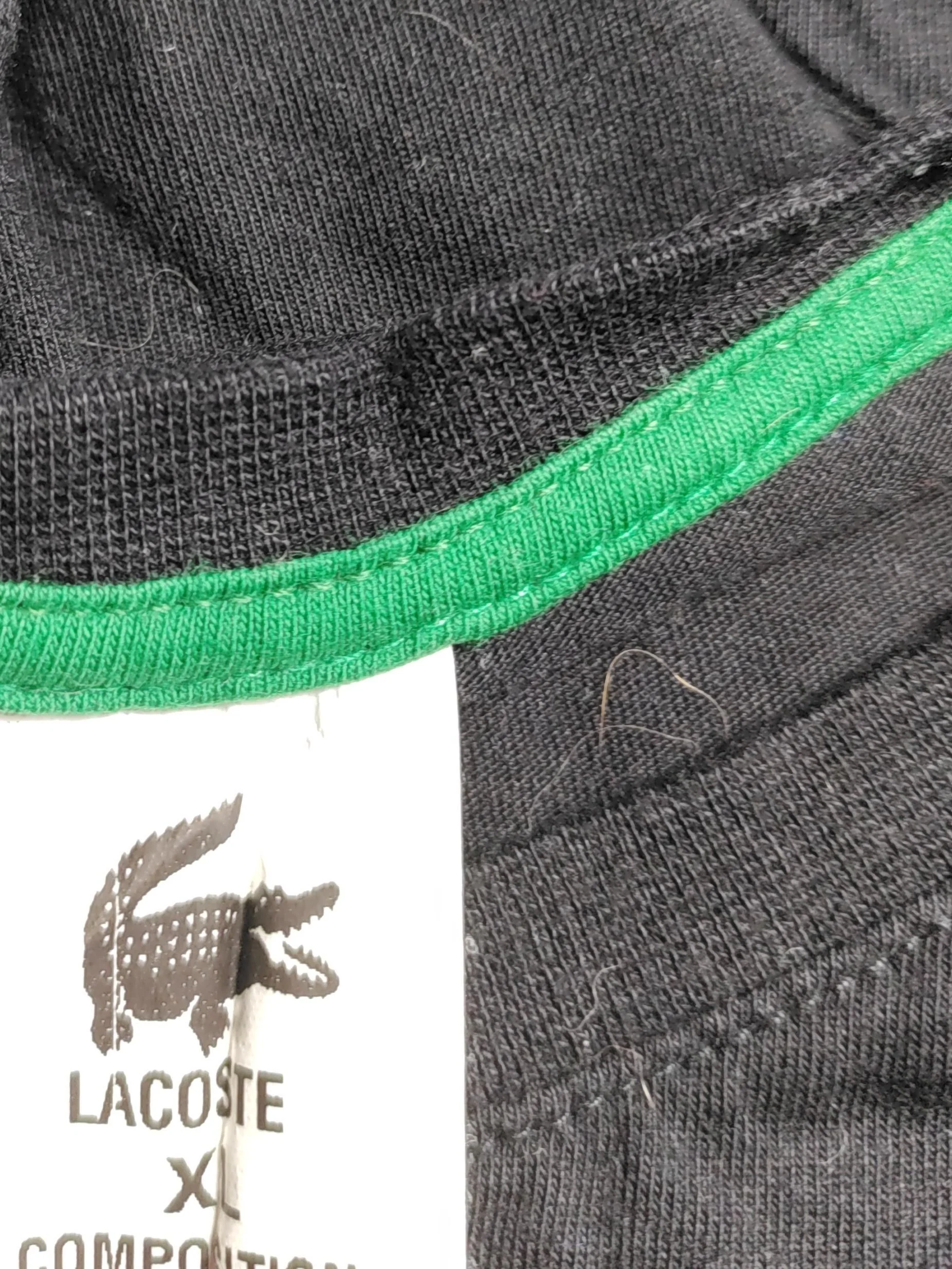 Lacoste Men's T-Shirt XL Black Graphic 100% Cotton Basic - Image 5
