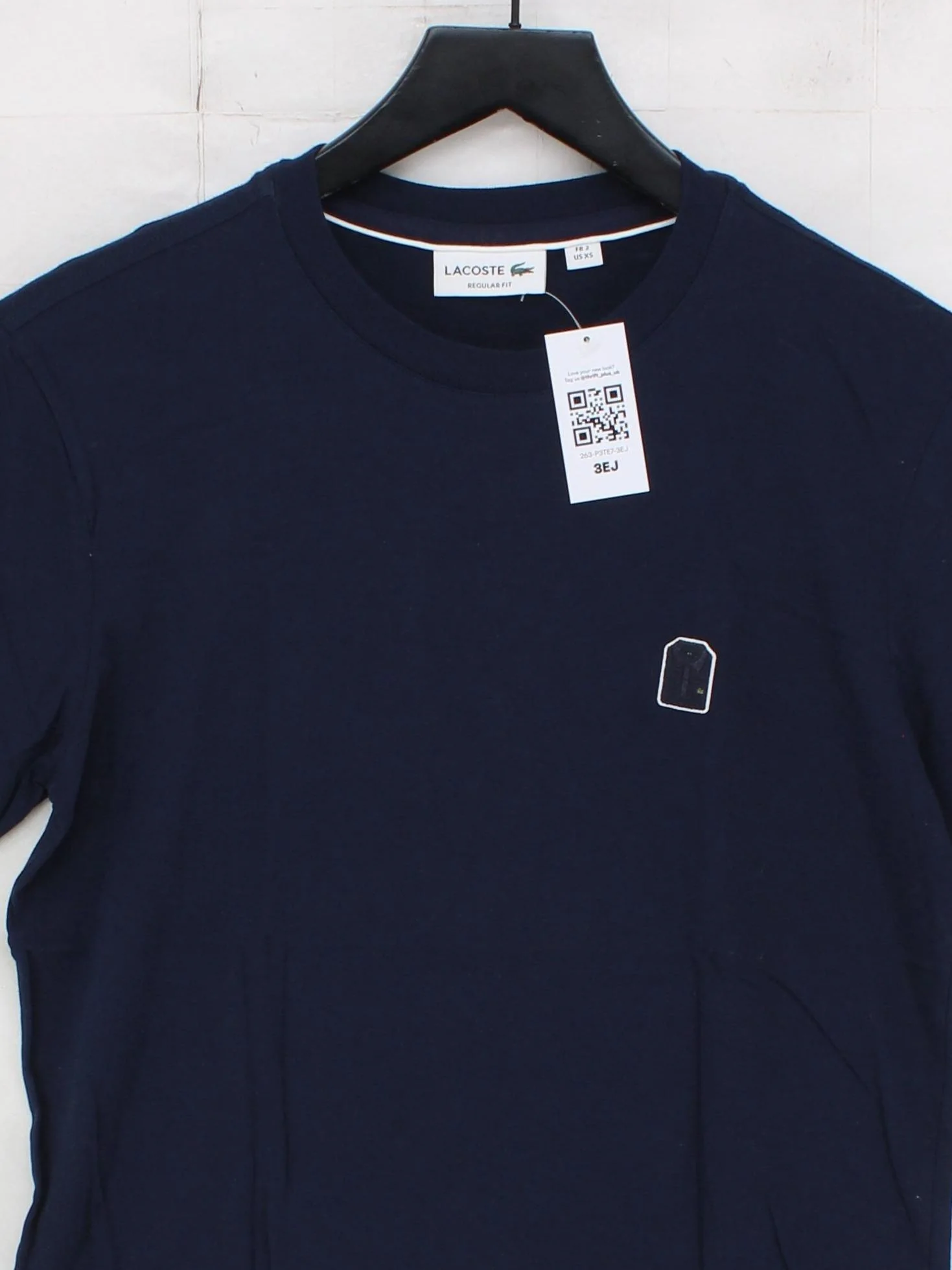 Lacoste Men's T-Shirt XS Blue 100% Cotton Basic - Image 3