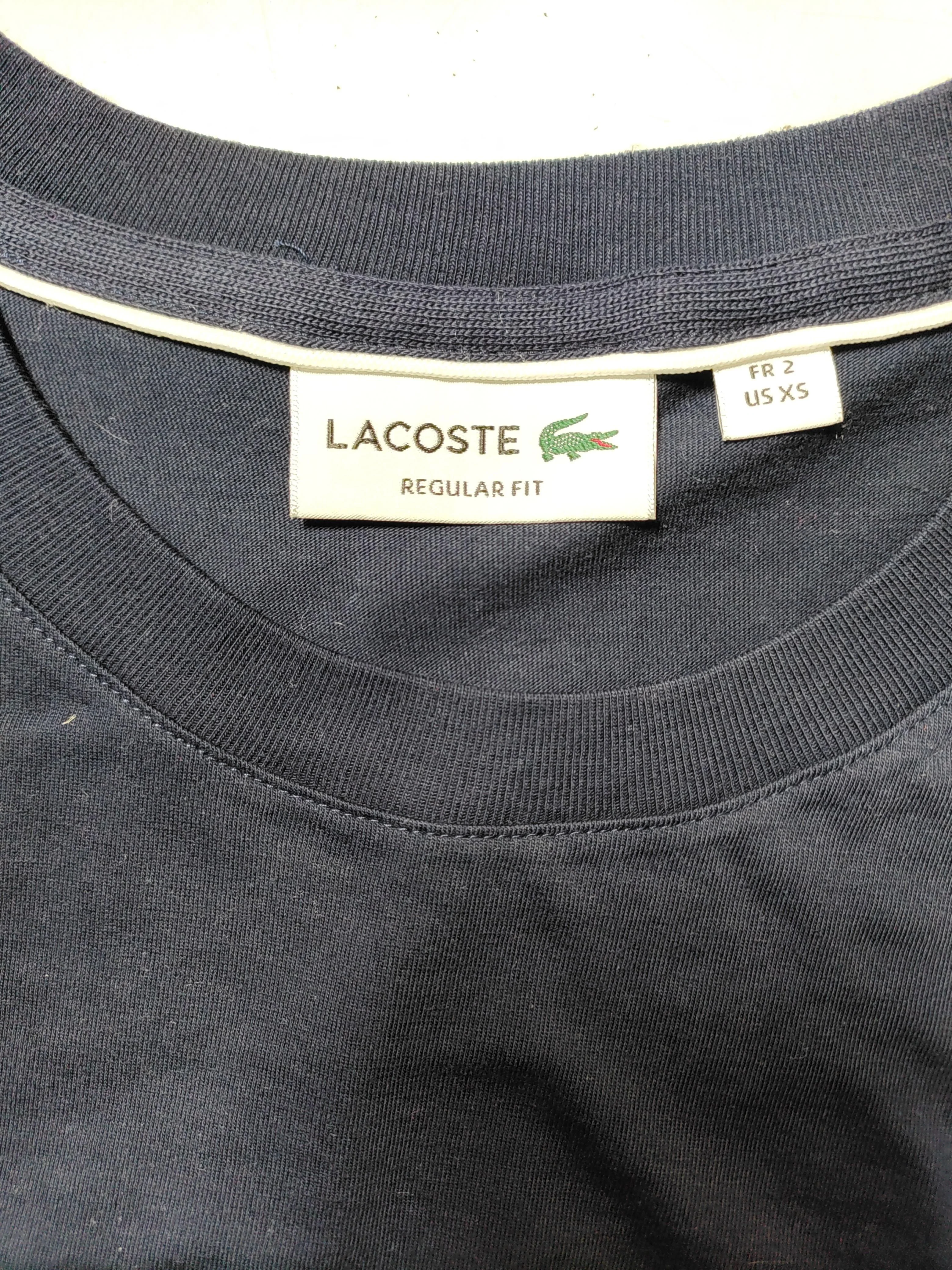 Lacoste Men's T-Shirt XS Blue 100% Cotton Basic - Image 5