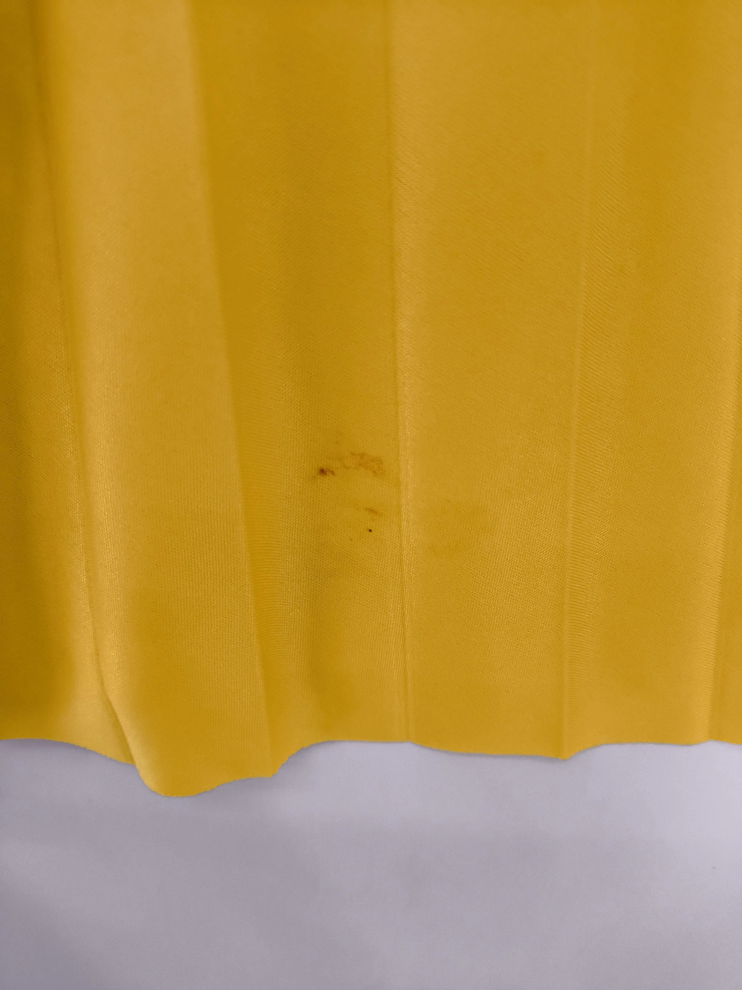 Lacoste Women's Midi Skirt S Yellow 100% Polyester Midi Pleated - Image 5