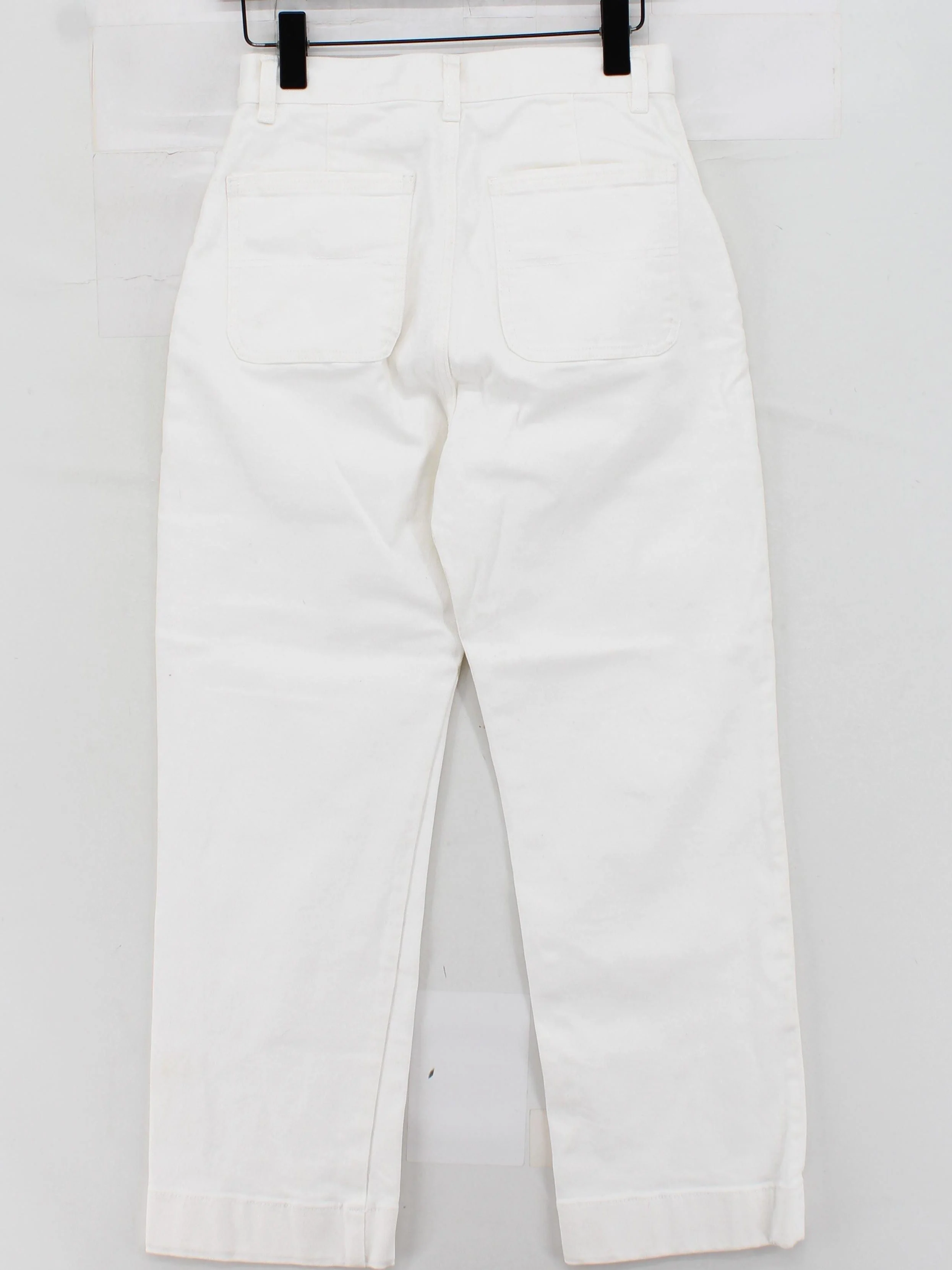 Lacoste Women's Trousers UK 10 White 100% Other Straight Cropped - Image 2