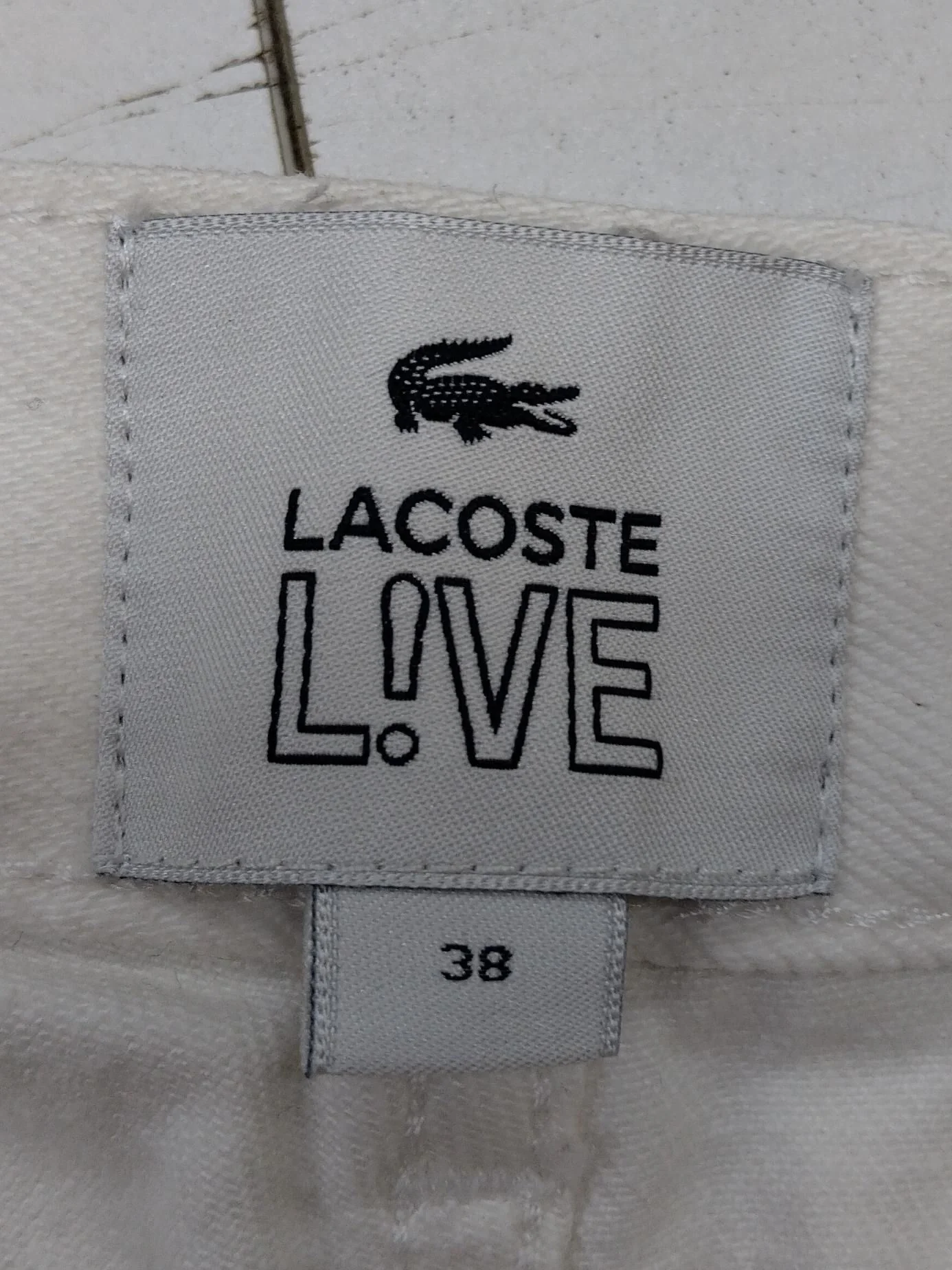 Lacoste Women's Trousers UK 10 White 100% Other Straight Cropped - Image 5