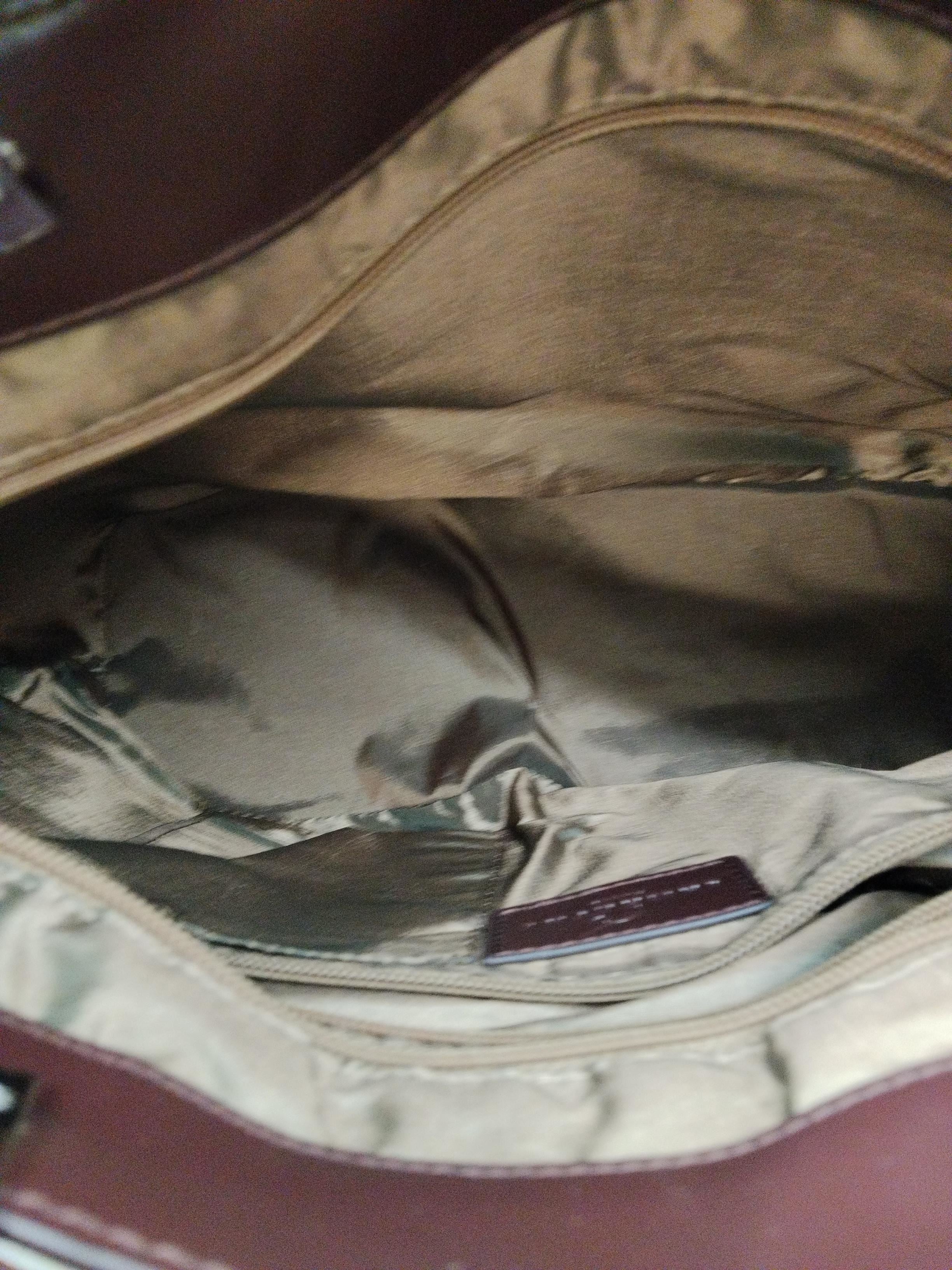 Lamarthe Paris Women's Bag Brown Leather with Nylon, Polyester Tote - Image 4