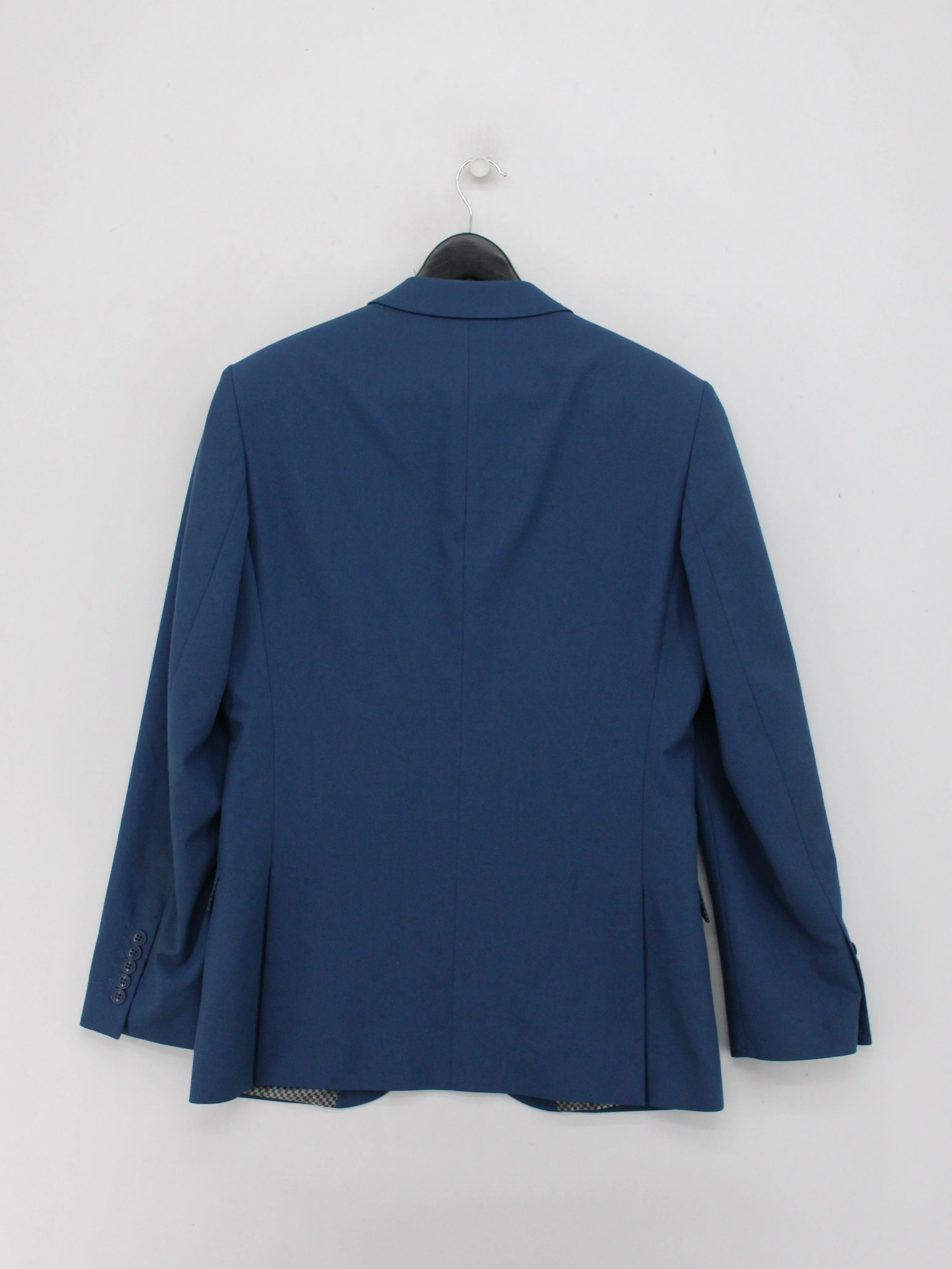 Lambretta Men's Blazer Chest: 40 in Blue Polyester with Viscose Overcoat - Image 2