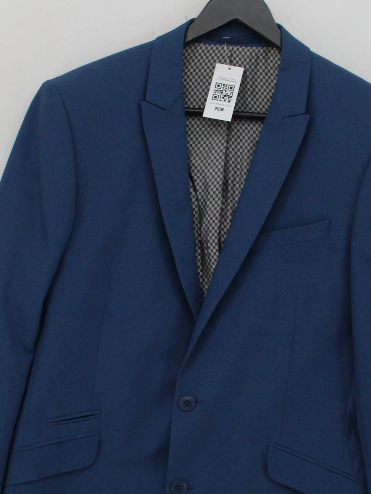 Lambretta Men's Blazer Chest: 40 in Blue Polyester with Viscose Overcoat - Image 3