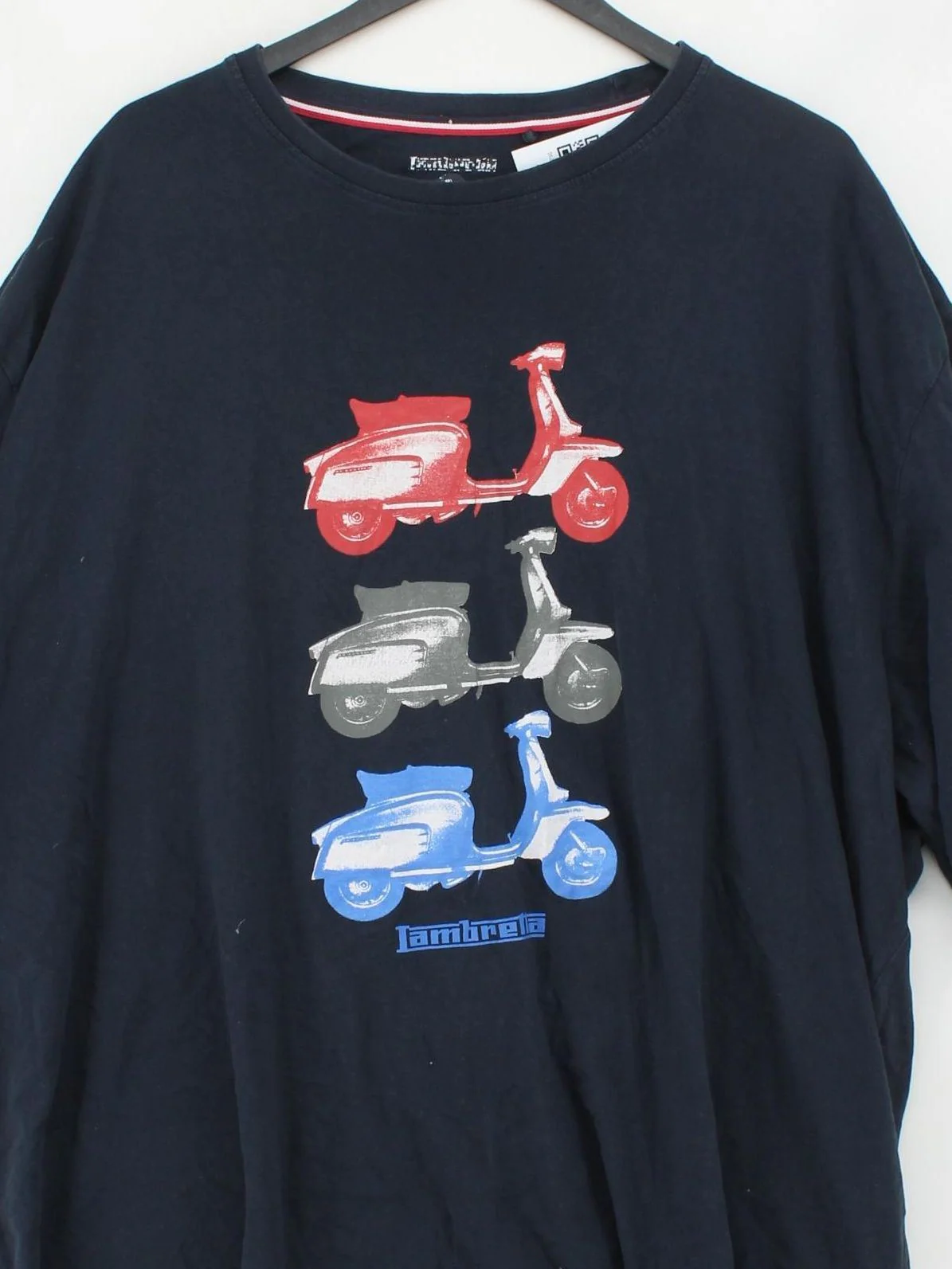 Lambretta Men's T-Shirt L Blue Graphic 100% Cotton Basic - Image 3