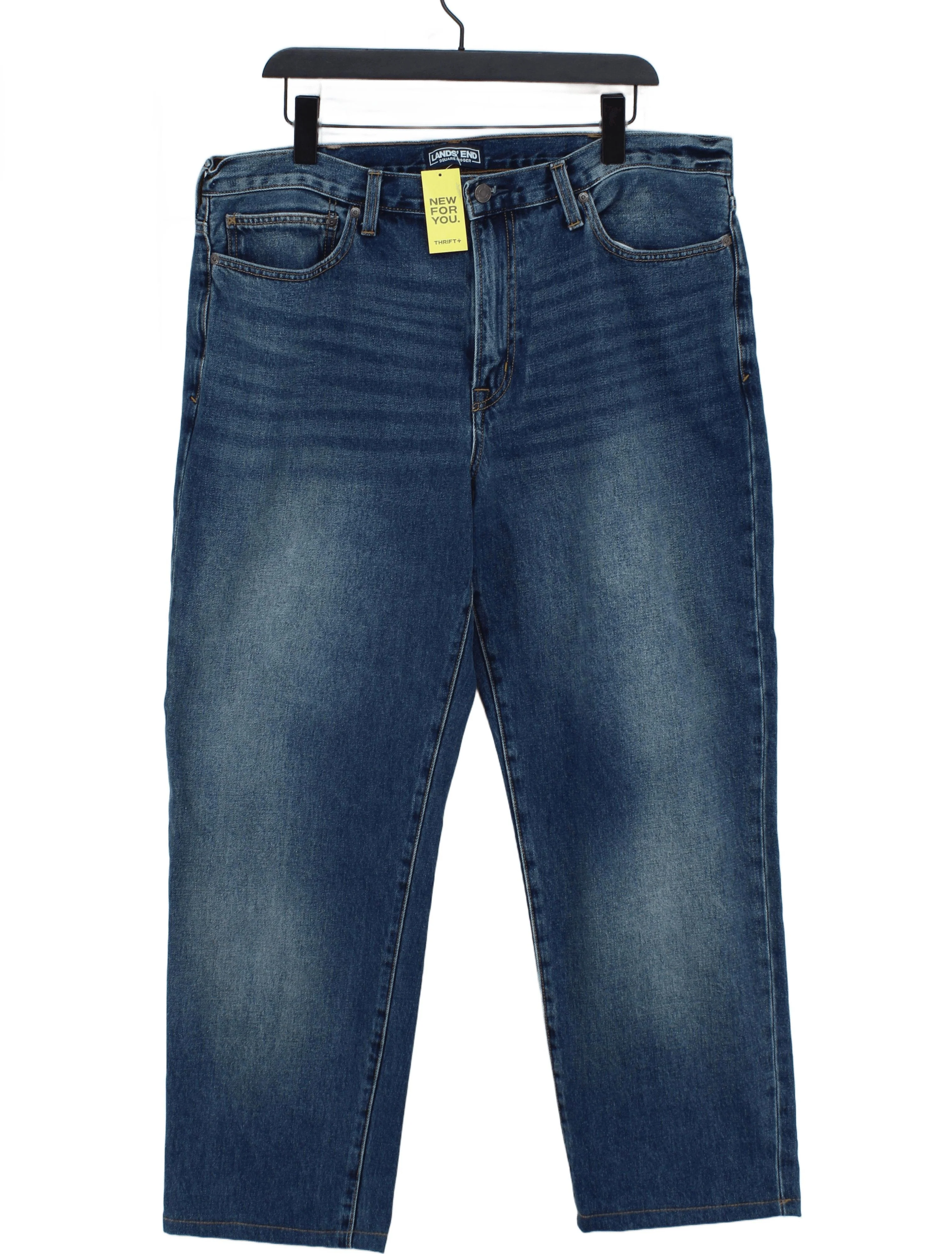 Lands End Men's Jeans W 38 in Blue 100% Cotton Straight New with tags
