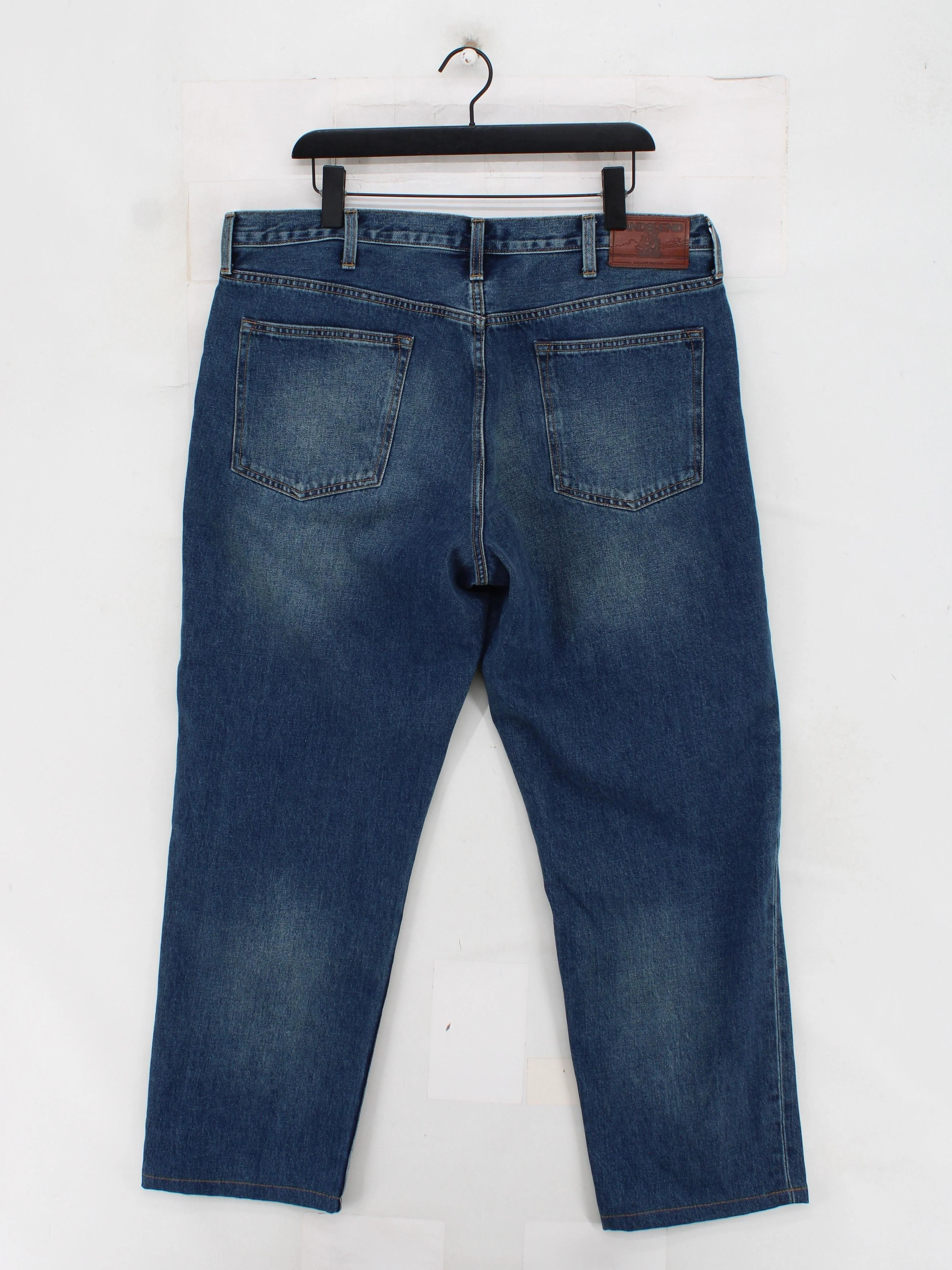 Lands End Men's Jeans W 38 in Blue 100% Cotton Straight New with tags - Image 2
