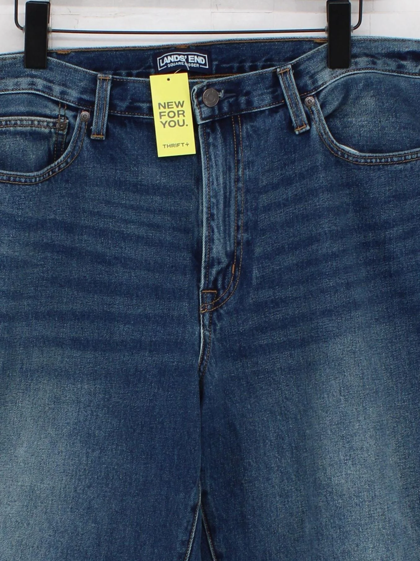 Lands End Men's Jeans W 38 in Blue 100% Cotton Straight New with tags - Image 3