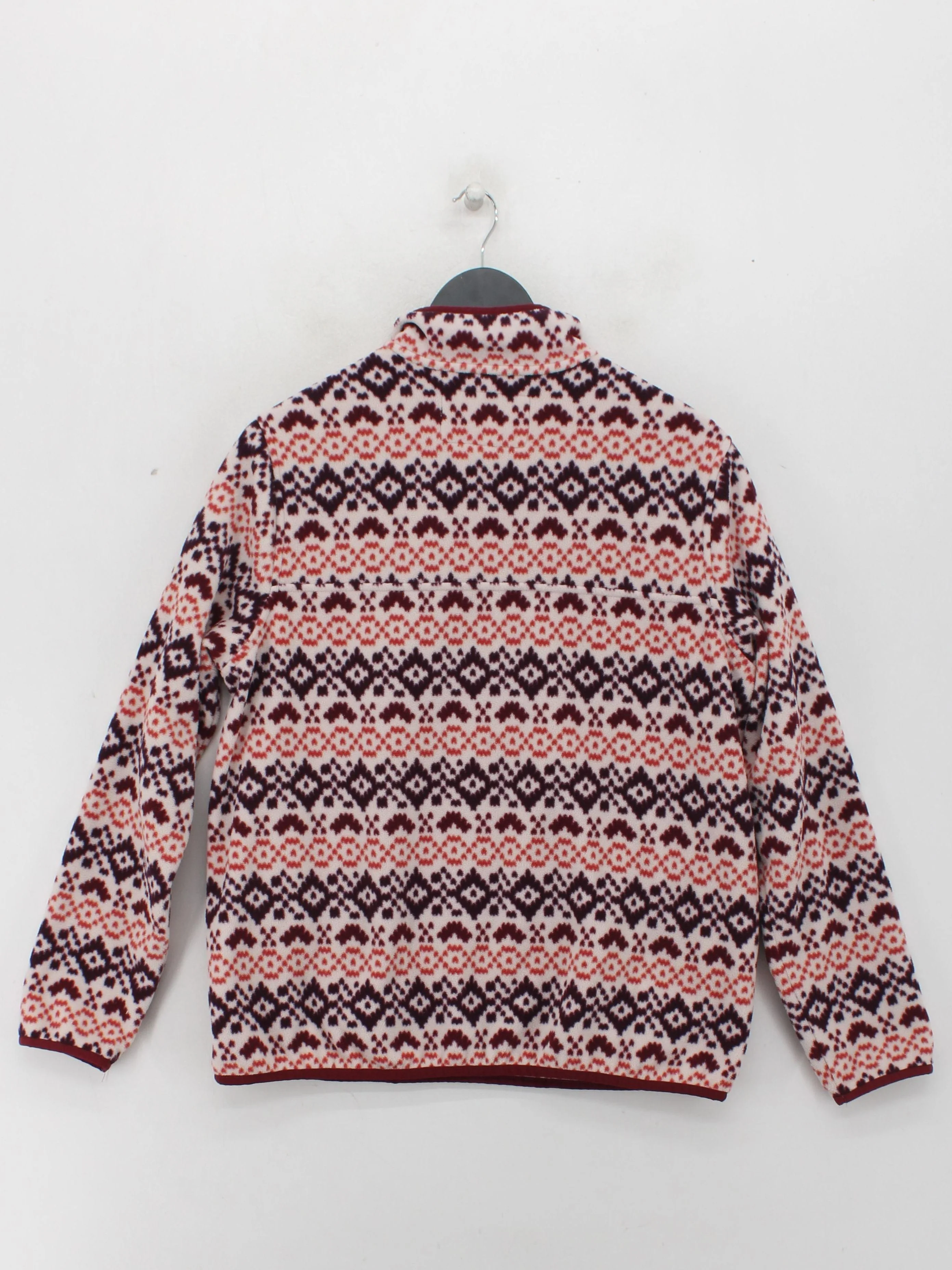 Lands End Men's Jumper M Multi Geometric 100% Polyester Mock Neck Pullover - Image 2