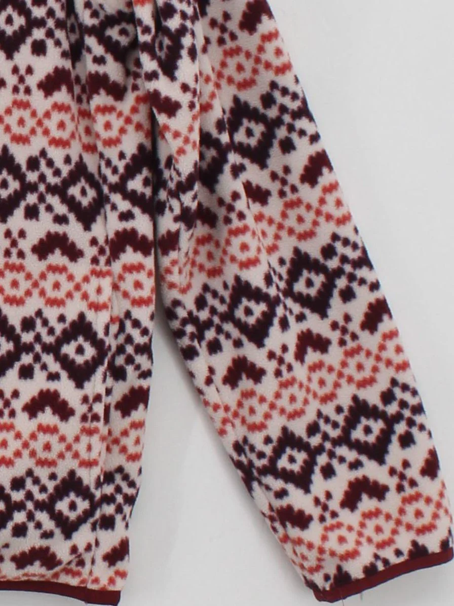 Lands End Men's Jumper M Multi Geometric 100% Polyester Mock Neck Pullover - Image 4
