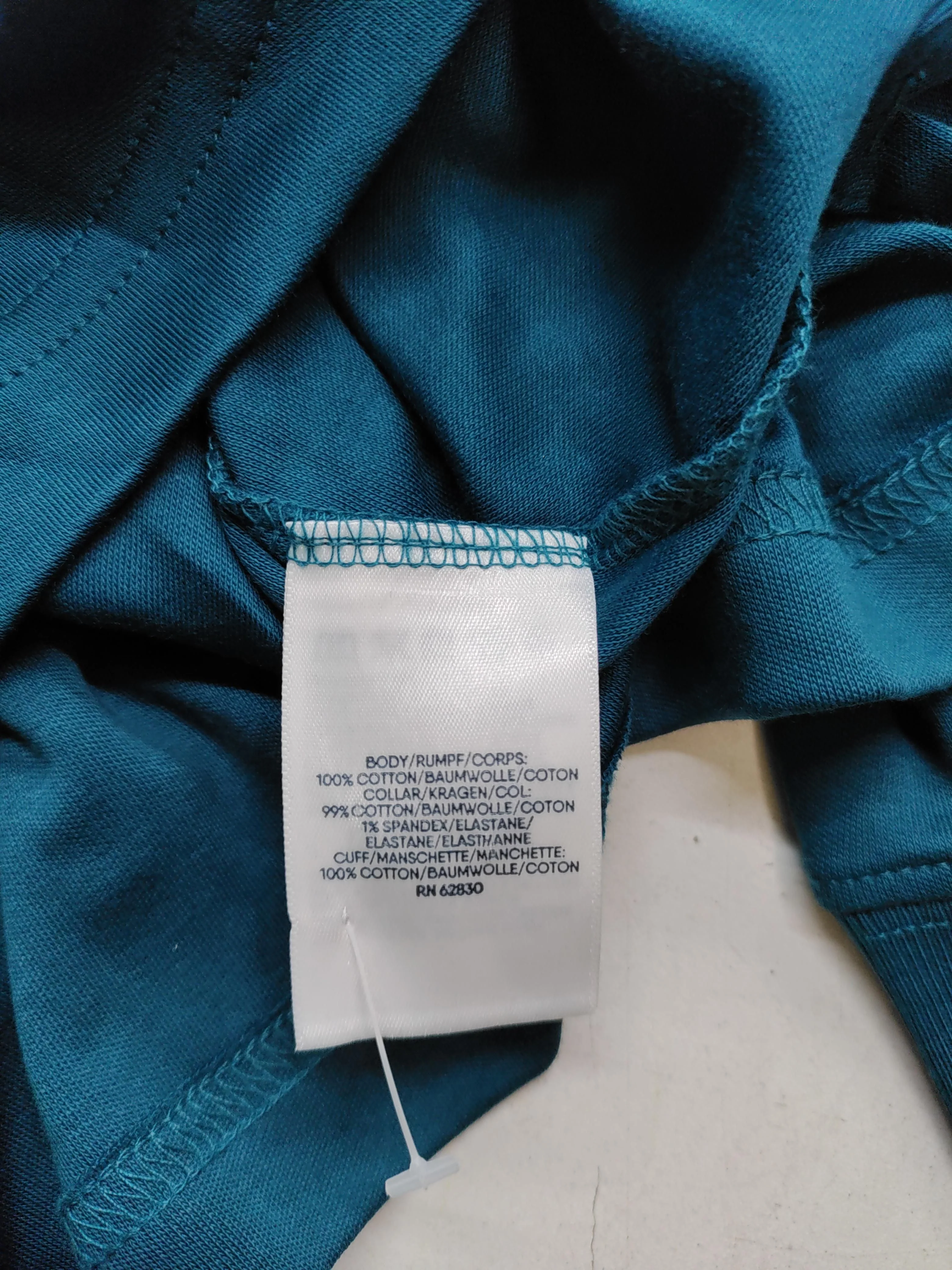 Lands End Men's Polo S Blue Cotton with Elastane Basic - Image 7