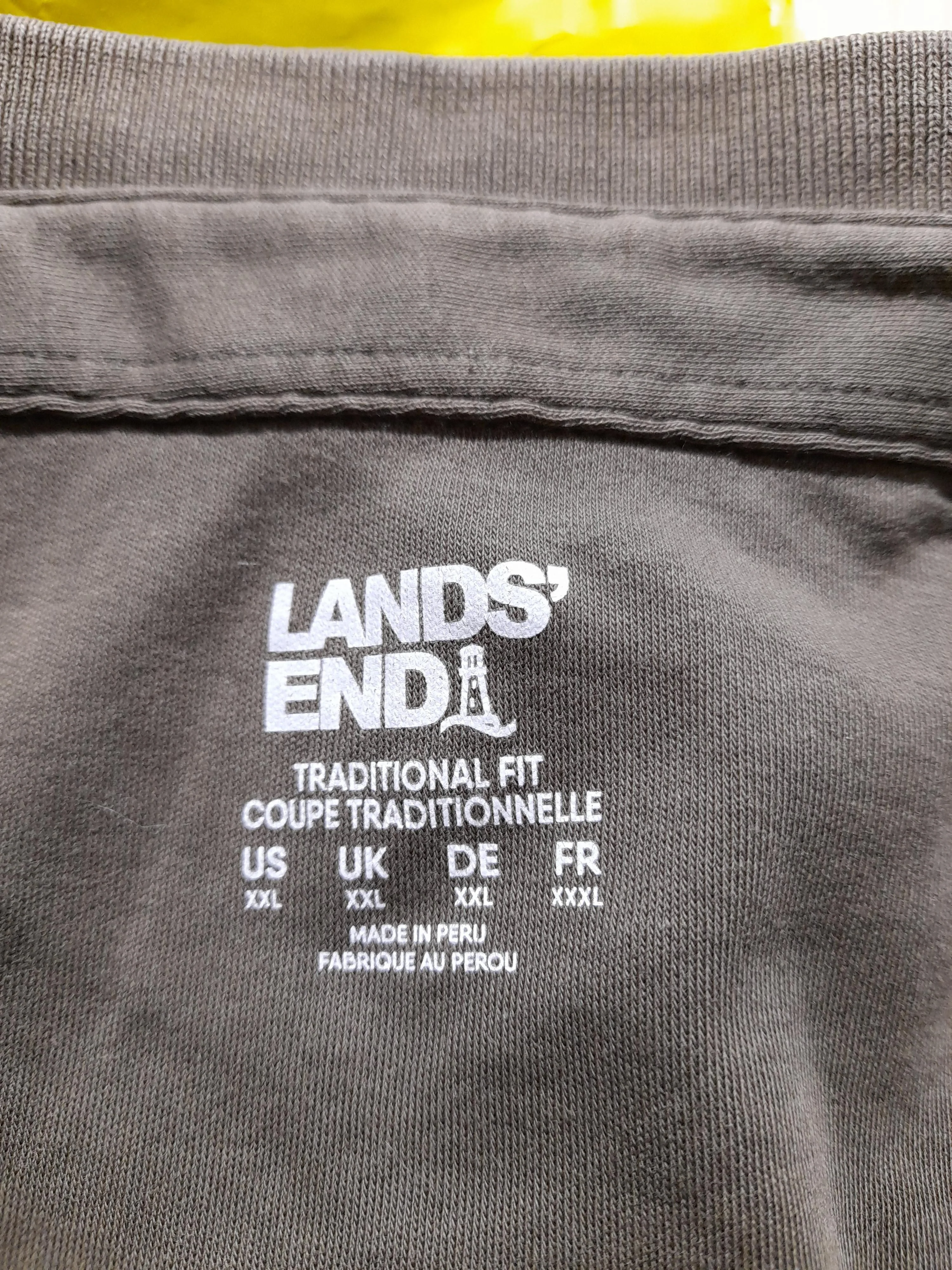 Lands End Men's Polo XXL Green Cotton with Elastane Basic - Image 5