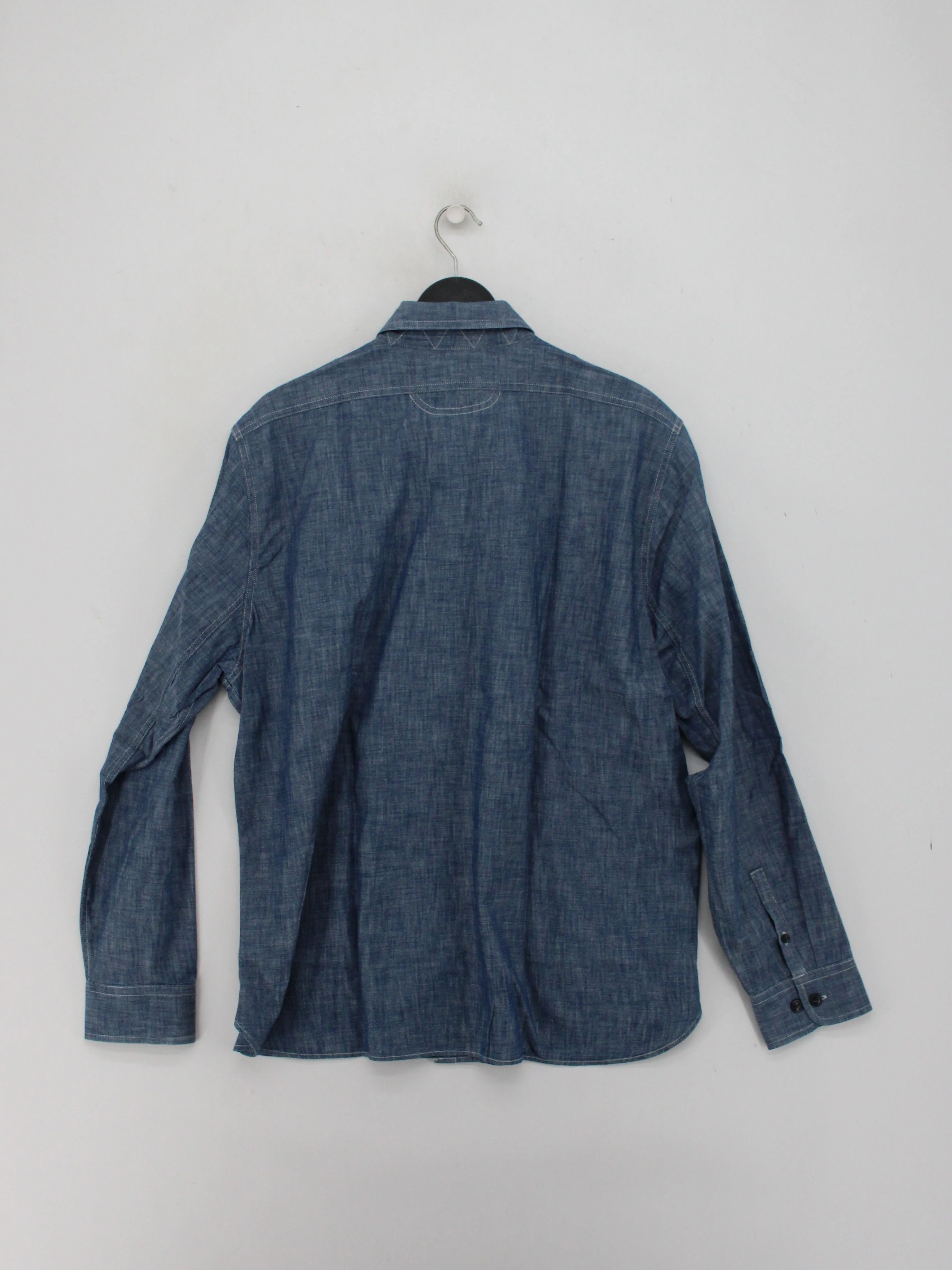 Lands End Men's Shirt L Blue 100% Cotton Basic - Image 2