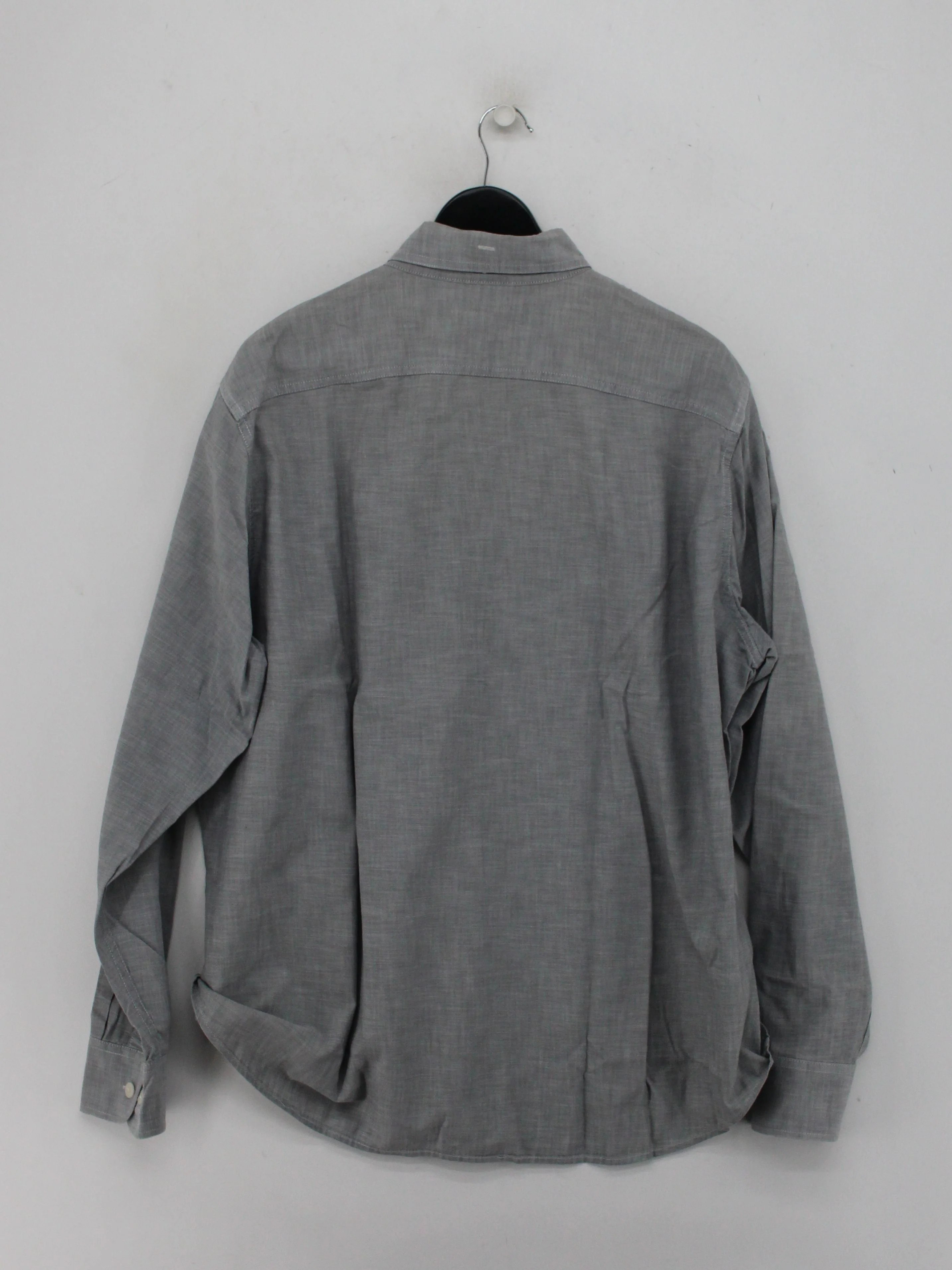 Lands End Men's Shirt L Grey 100% Cotton Basic - Image 2