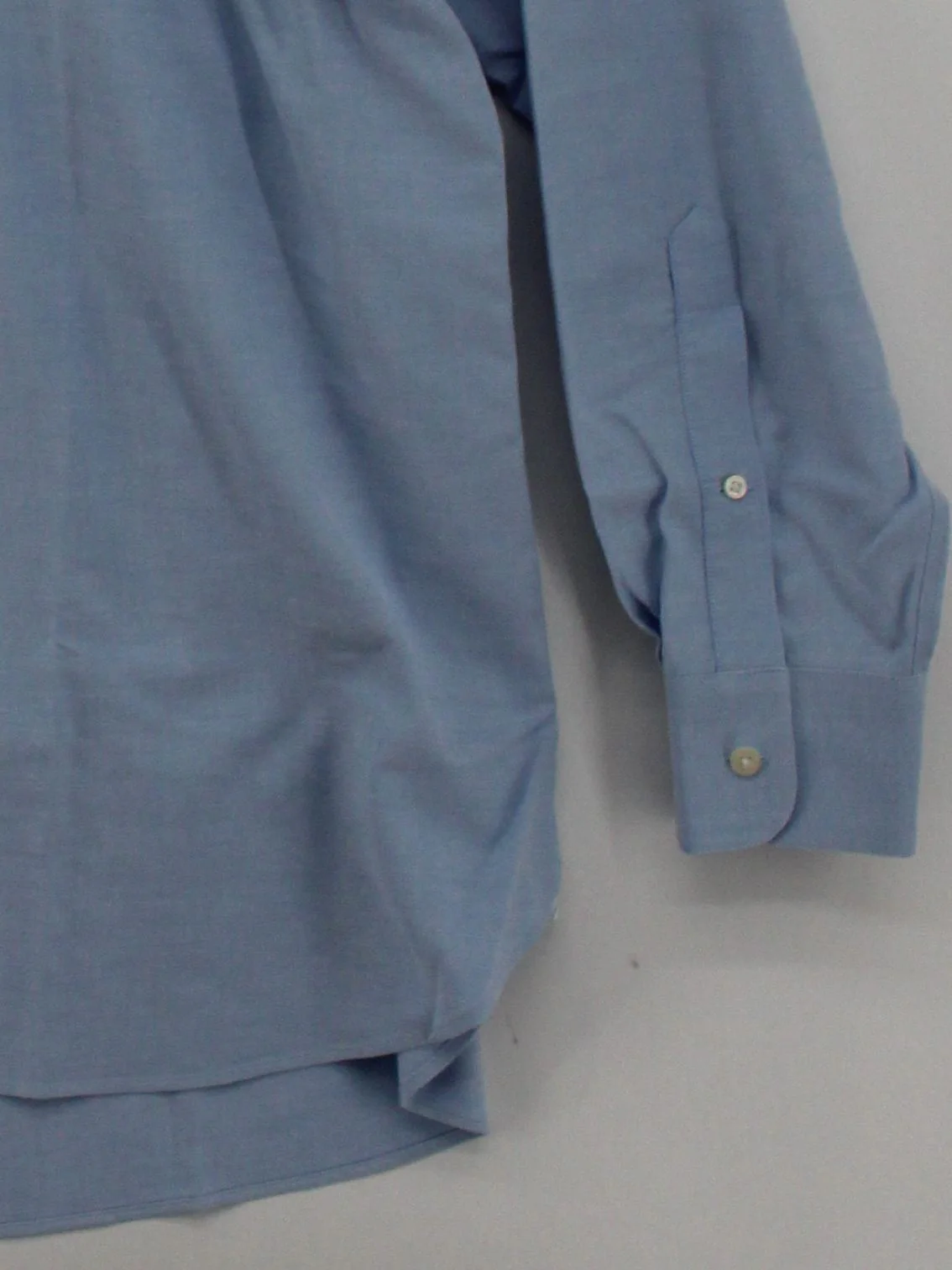 Lands End Men's Shirt M Blue 100% Cotton Basic - Image 4