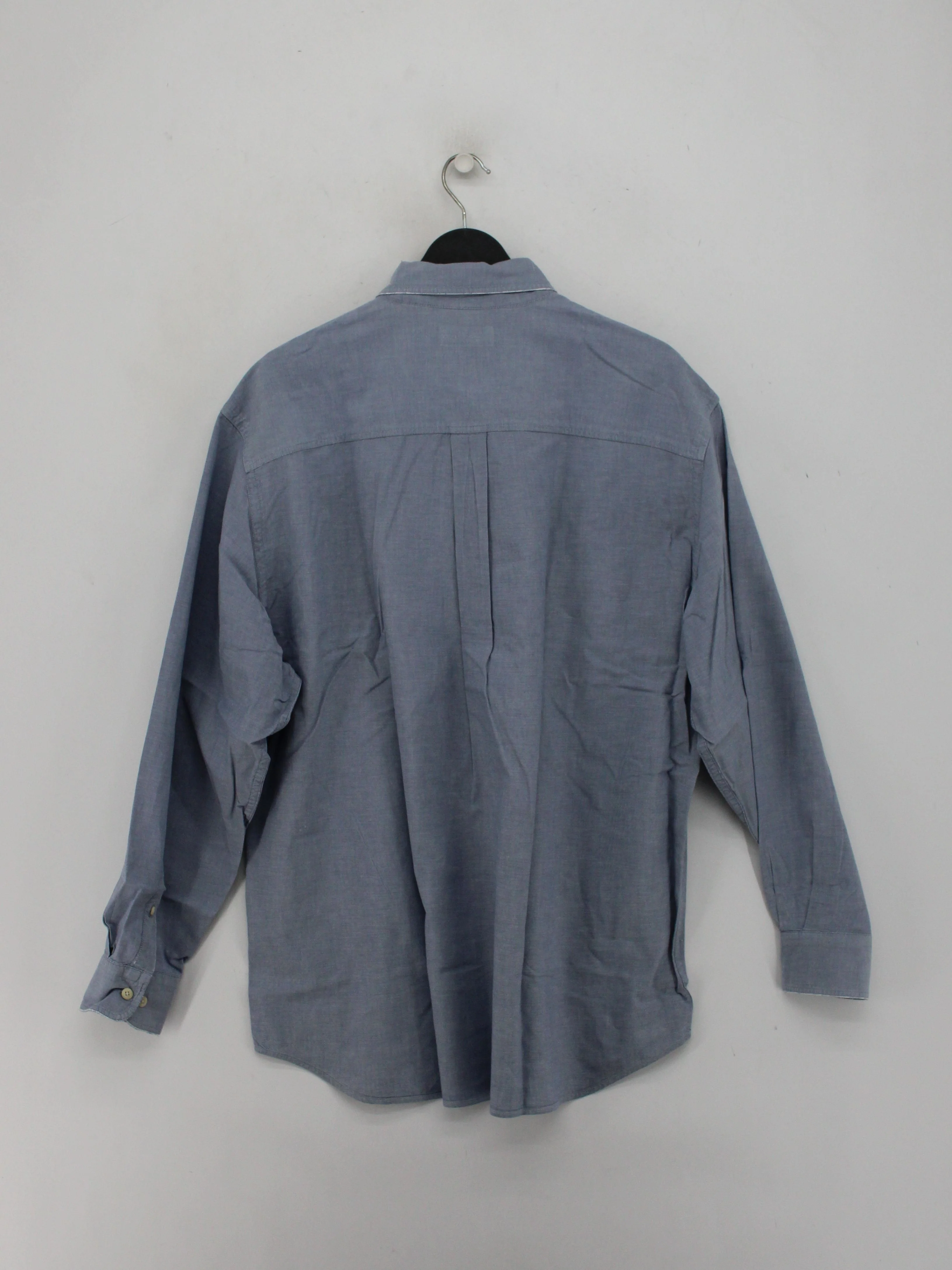 Lands End Men's Shirt M Blue 100% Cotton Basic - Image 2