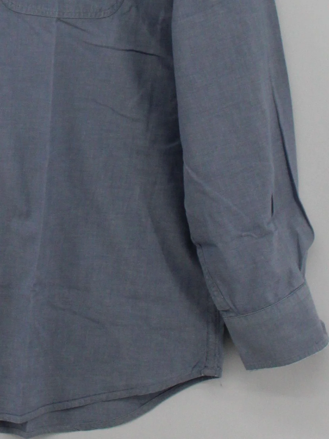 Lands End Men's Shirt M Blue 100% Cotton Basic - Image 4