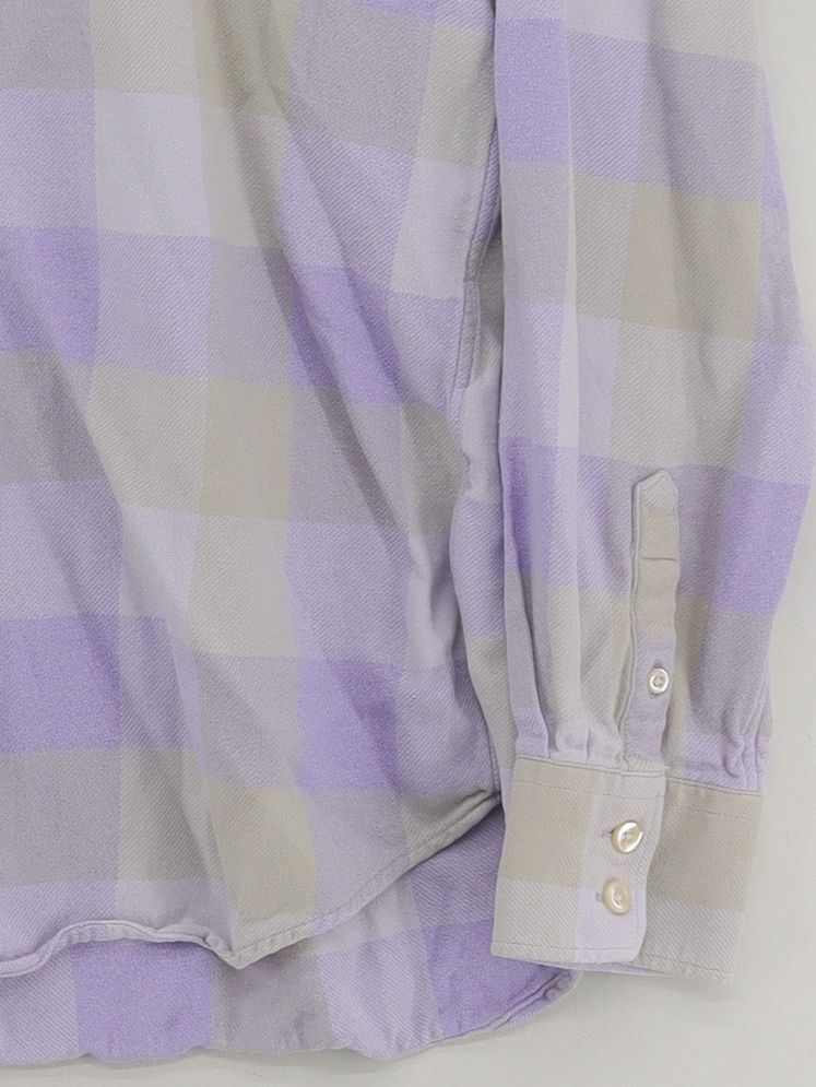 Lands End Men's Shirt M Multi Checkered 100% Cotton Basic - Image 4