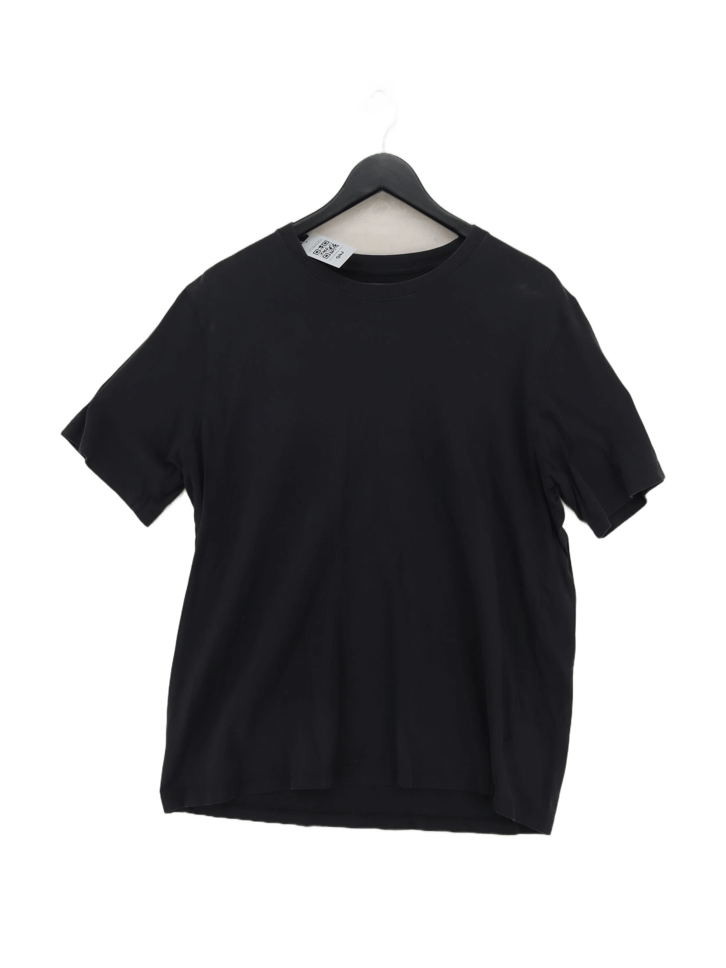 Lands End Men's T-Shirt L Black 100% Cotton Basic