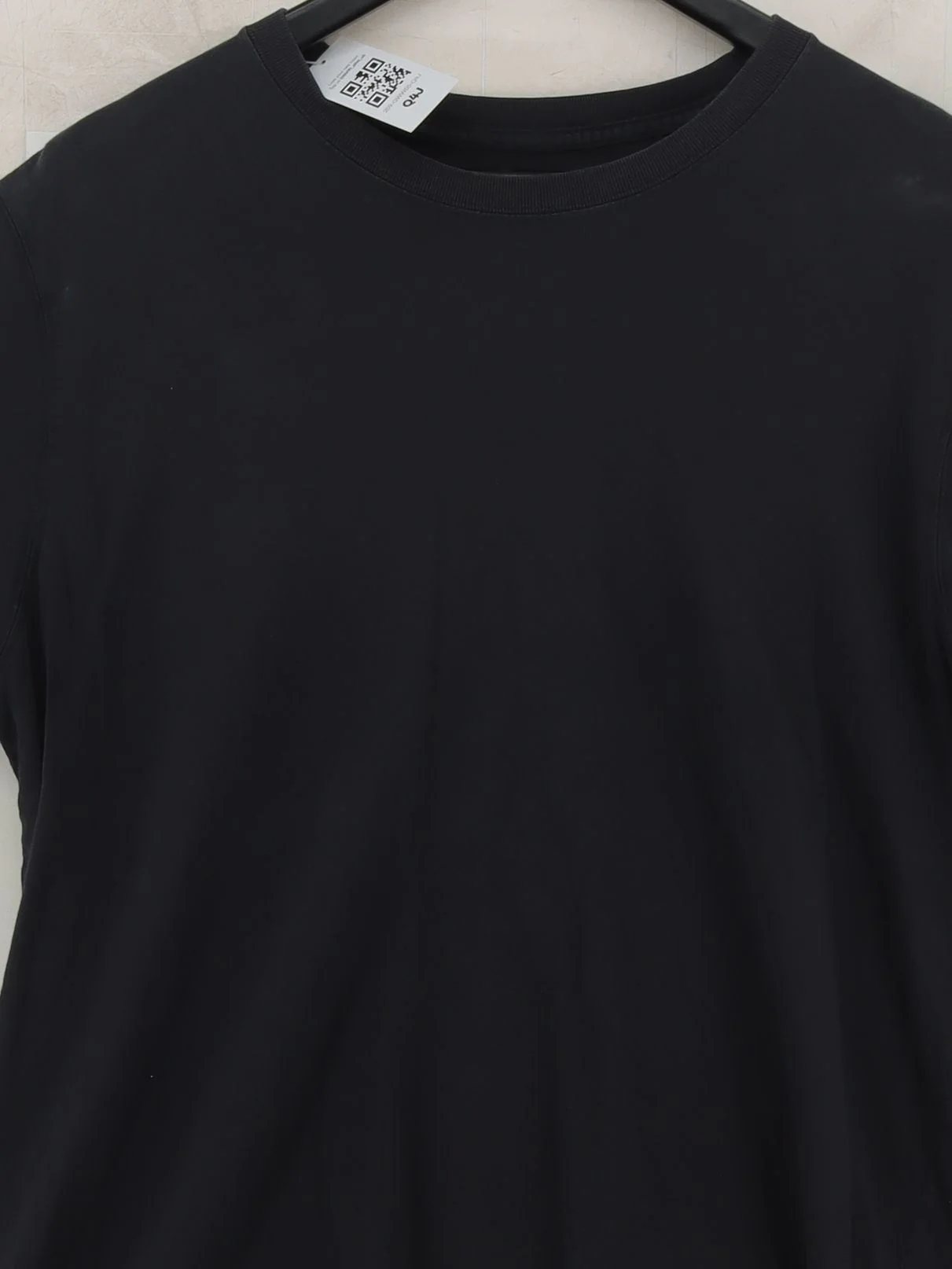 Lands End Men's T-Shirt L Black 100% Cotton Basic - Image 3