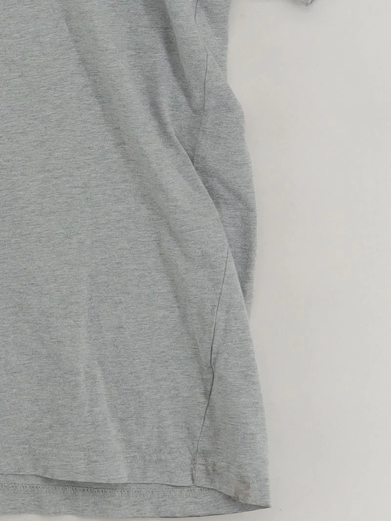 Lands End Men's T-Shirt L Grey 100% Cotton Basic - Image 4