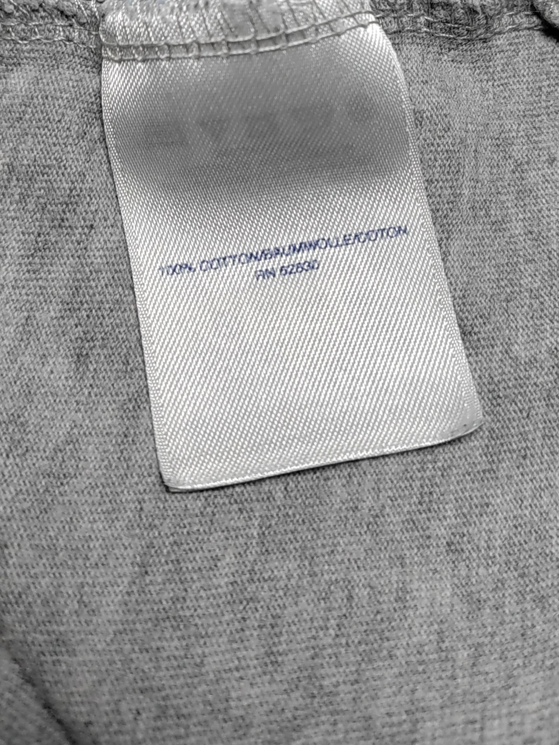 Lands End Men's T-Shirt L Grey 100% Cotton Basic - Image 6