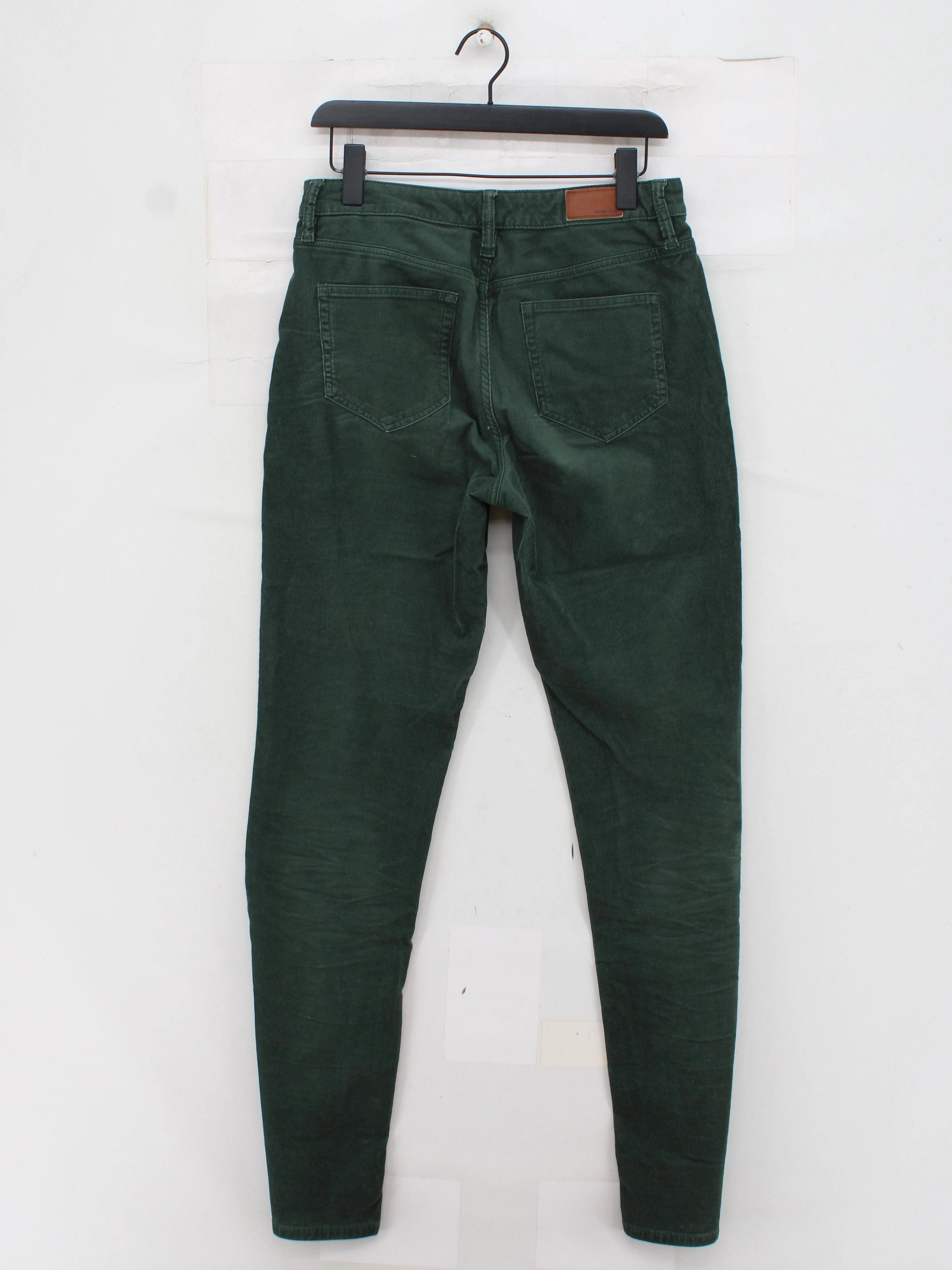 Lands End Men's Trousers M Green Cotton with Spandex Straight Chino - Image 2