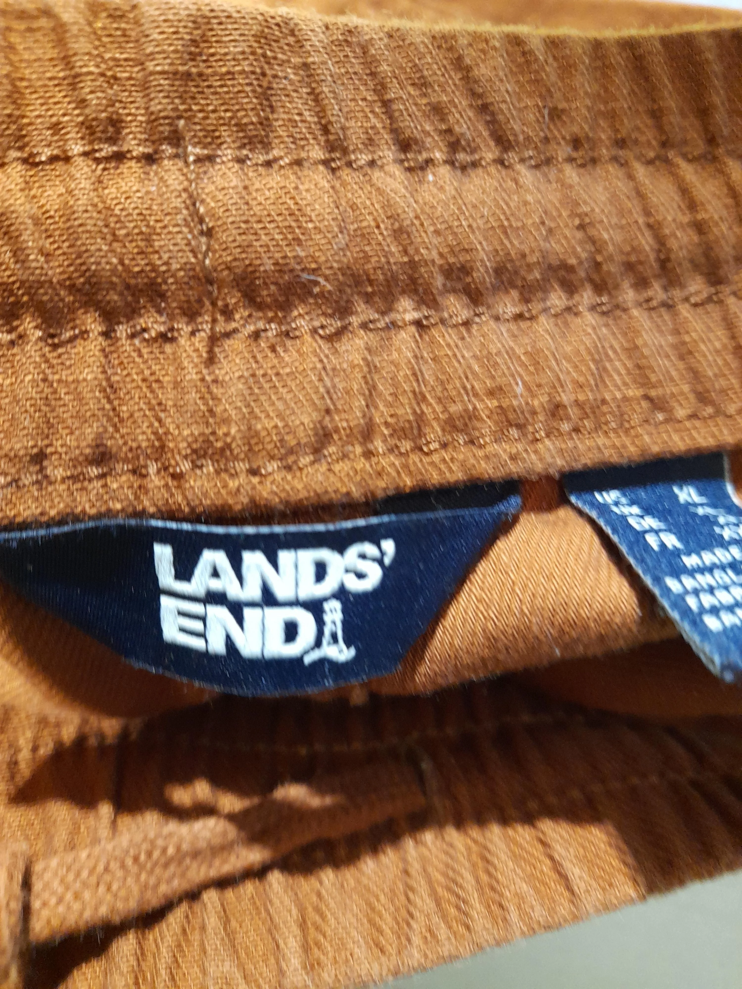 Lands End Men's Trousers XL Tan 100% Cotton Tapered Chino - Image 6