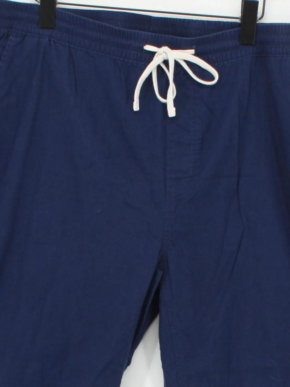 Lands End Men's Trousers XXL Blue Linen with Cotton Tapered Chino - Image 3