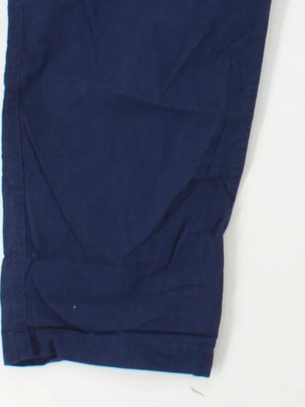 Lands End Men's Trousers XXL Blue Linen with Cotton Tapered Chino - Image 4