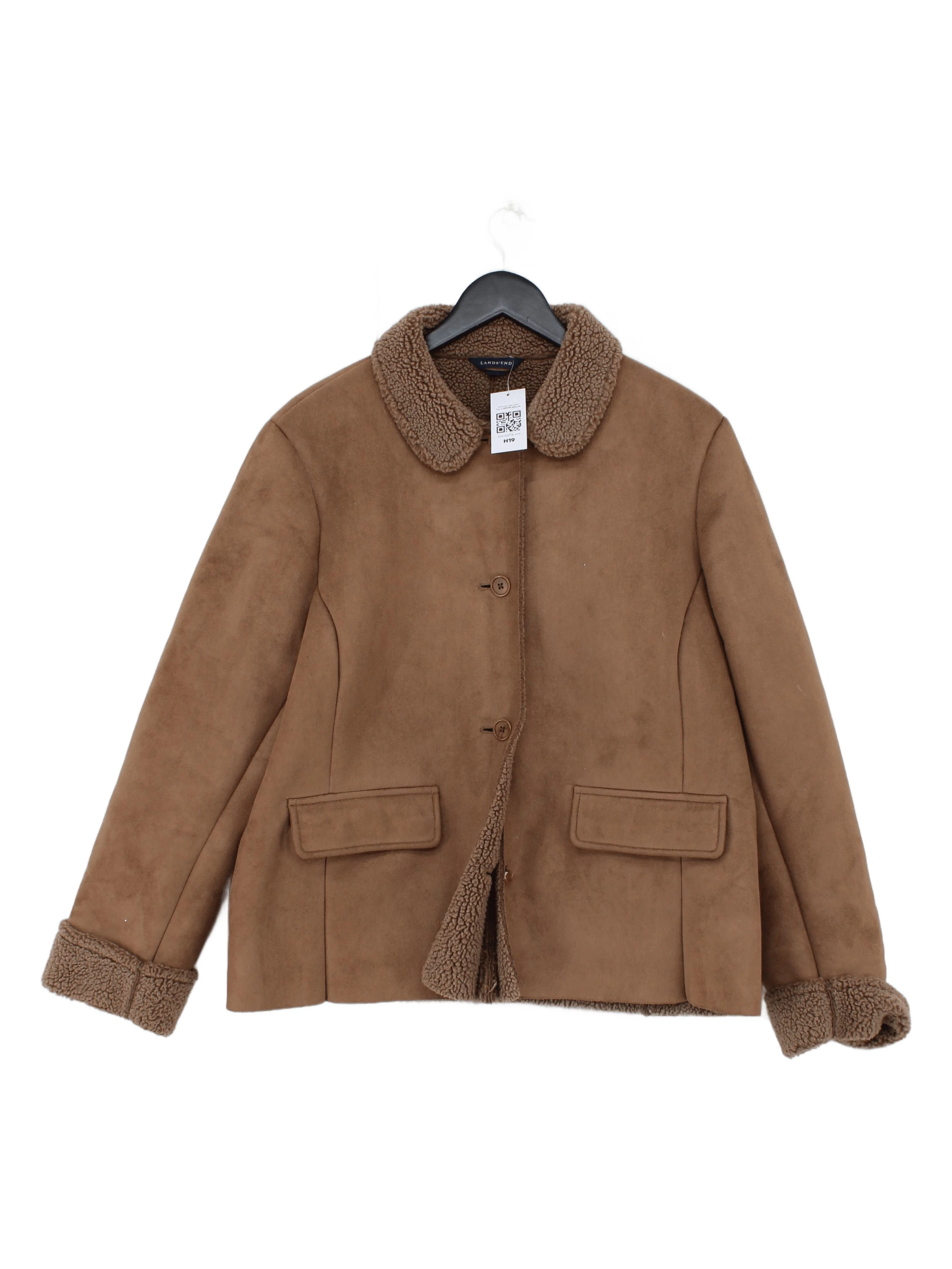 Lands End Overcoat jacket tan