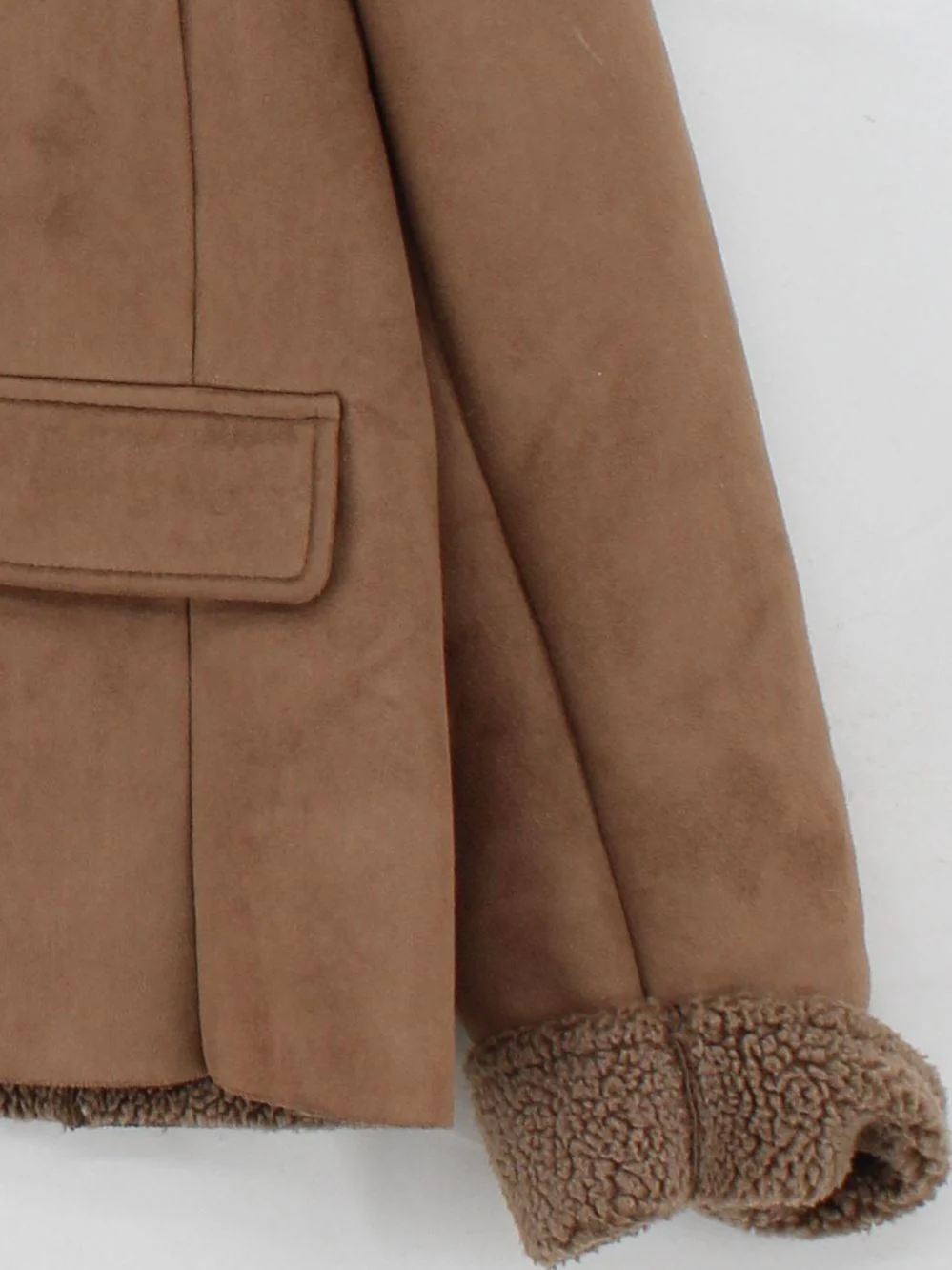 Lands End Overcoat jacket tan - Image 4